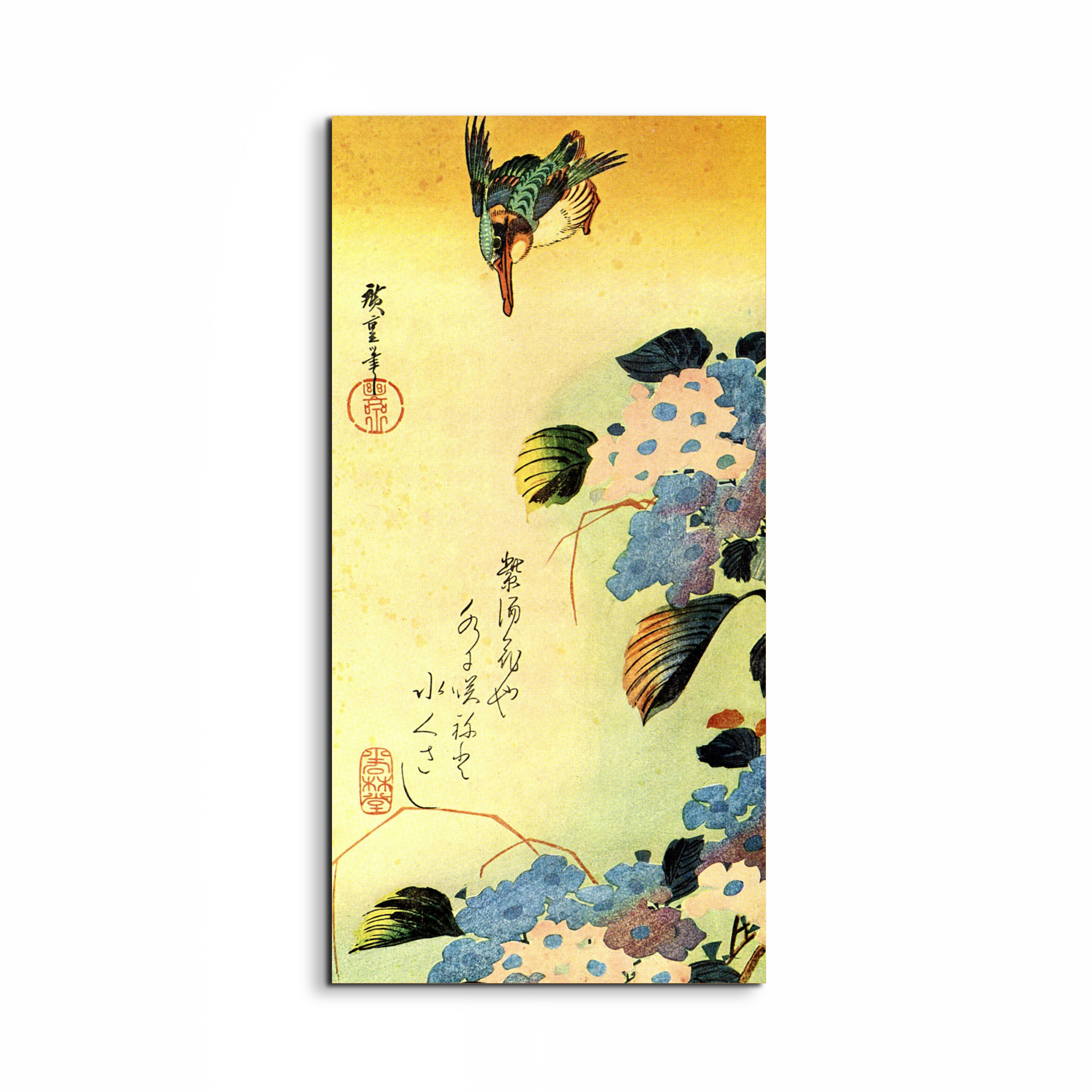 kingfisher-and-hydrangeaas92987-#materiale_EarthArt/dimensioni_50x100