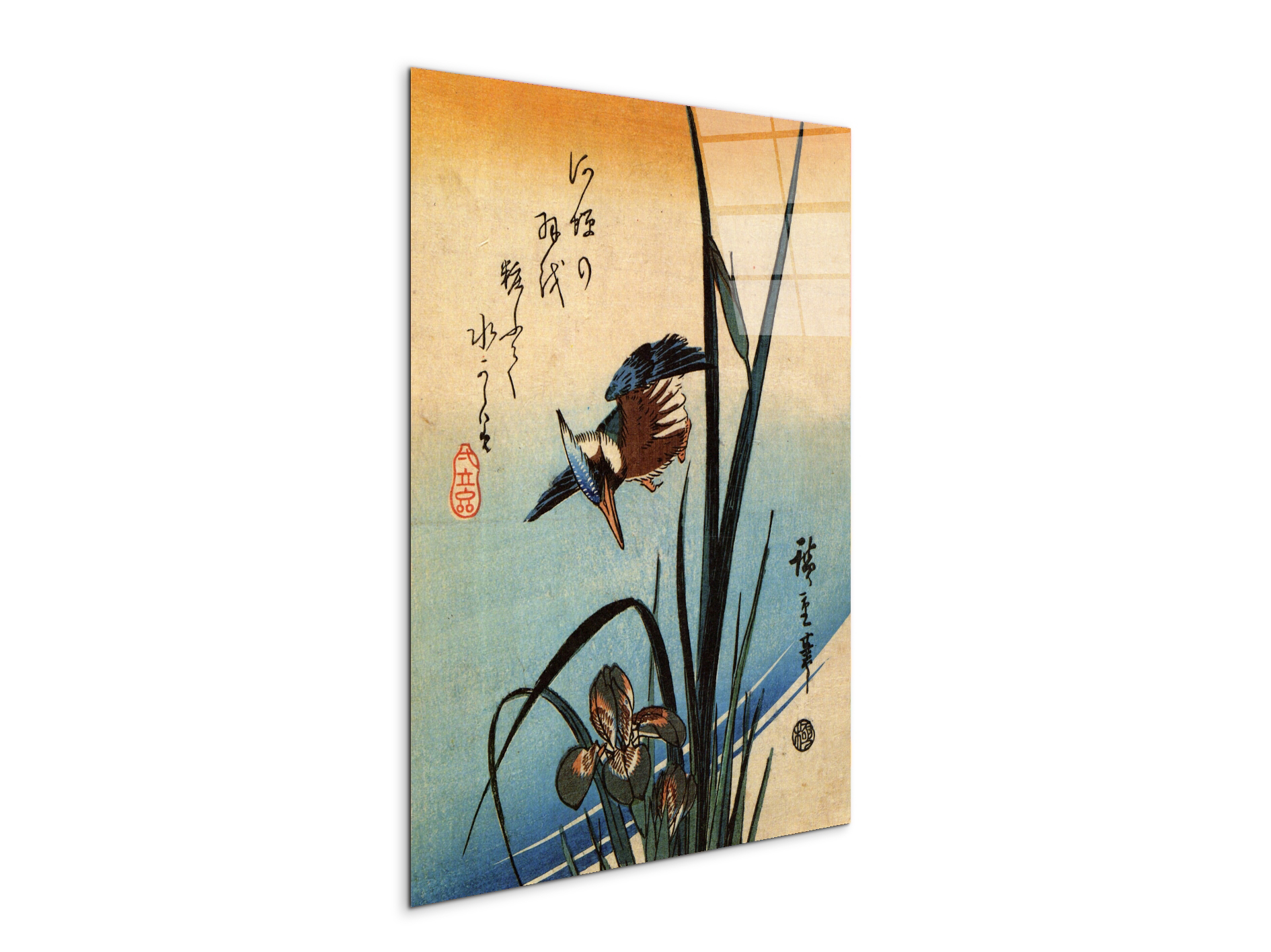 kingfisher-and-lilies-iias92989-#materiale_CrystalArt/dimensioni_57x76