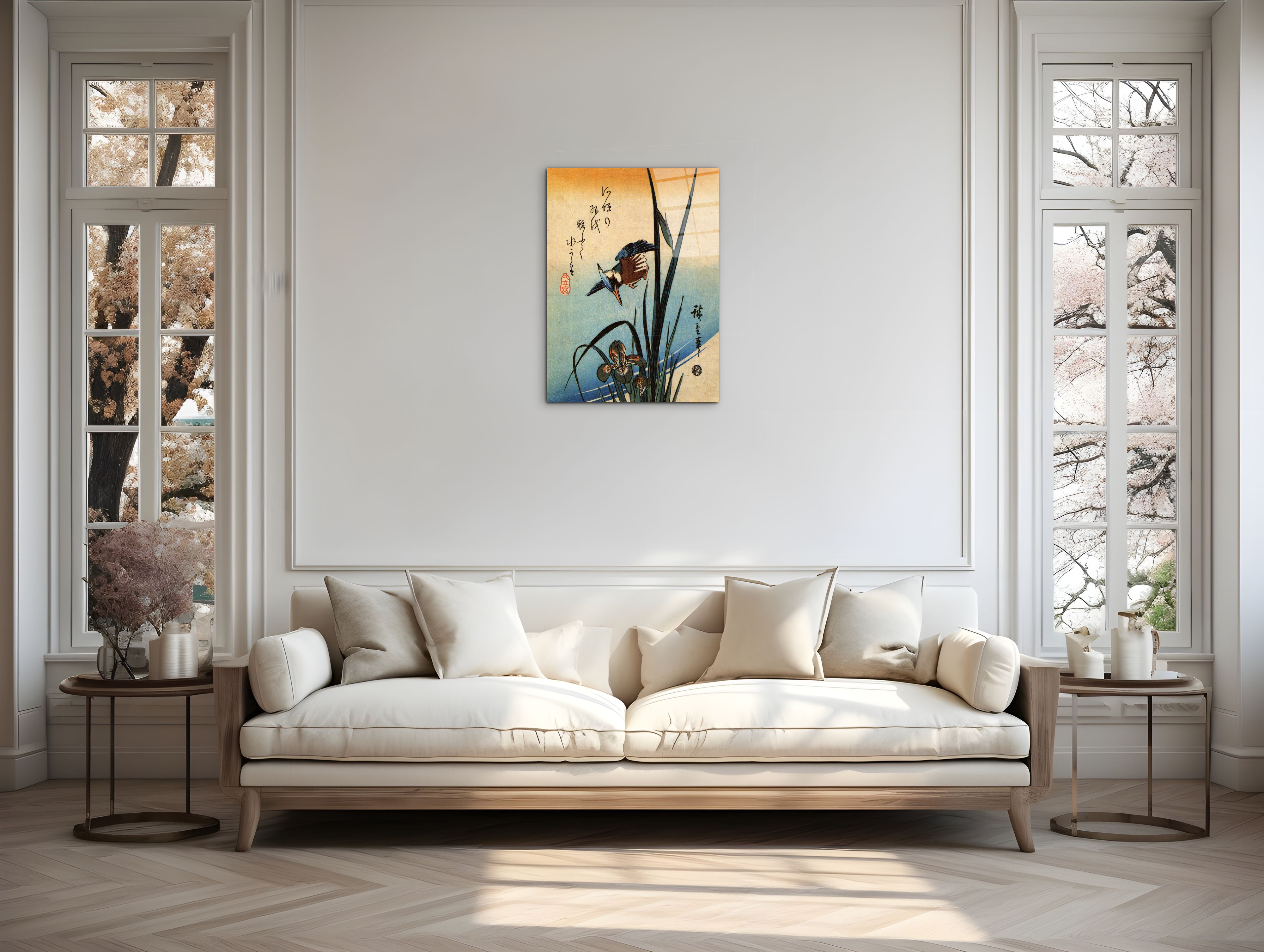 kingfisher-and-lilies-iias92989-#materiale_CrystalArt/dimensioni_57x76