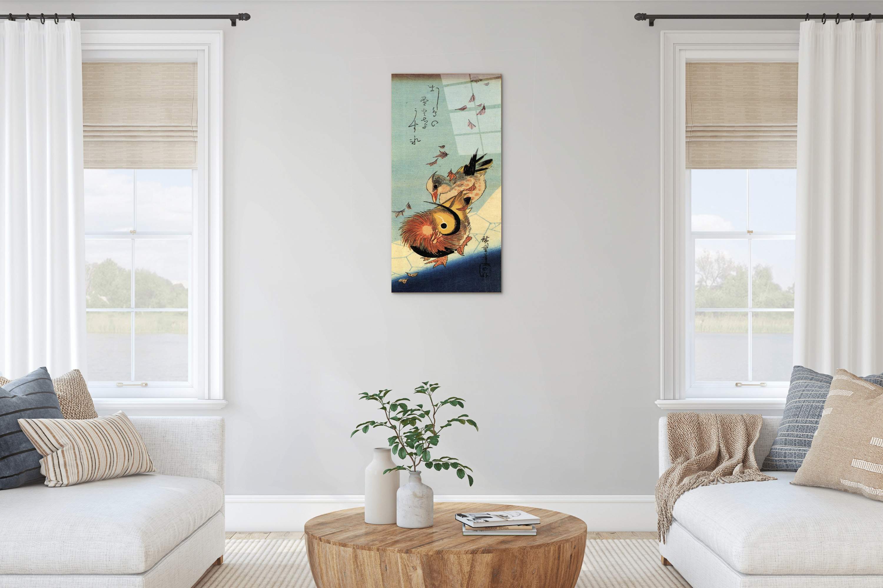 mandarin-duck-on-frozen-pondas92994-#materiale_CrystalArt/dimensioni_50x100