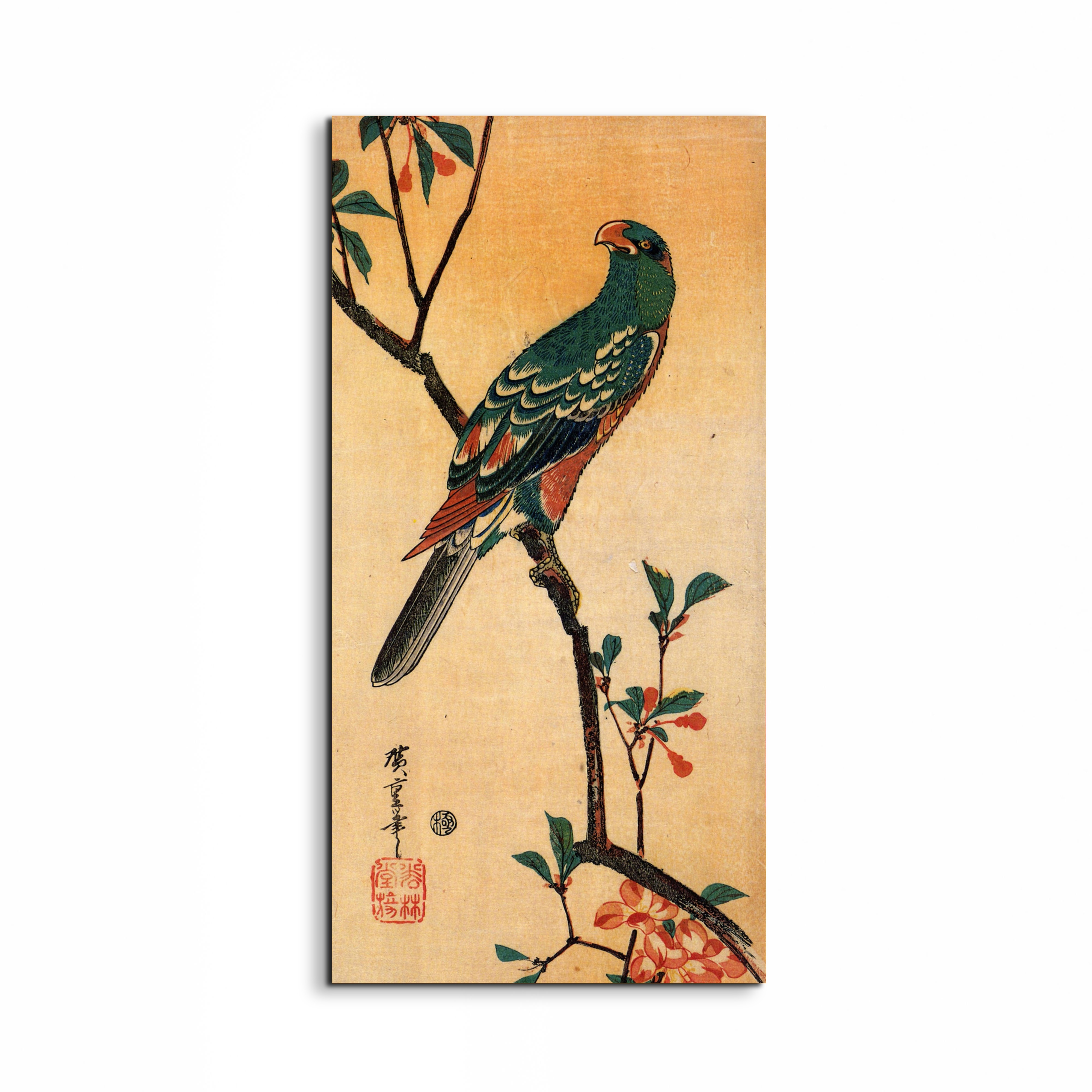 parrot-on-a-blooming-branchas93001-#materiale_EarthArt/dimensioni_50x100