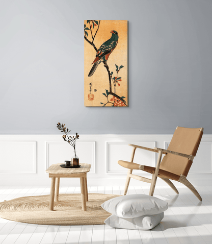 parrot-on-a-blooming-branchas93001-#materiale_EarthArt/dimensioni_50x100