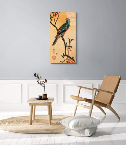 parrot-on-a-blooming-branchas93001-#materiale_EarthArt Total Gloss/dimensioni_50x100