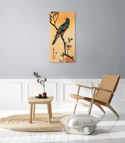parrot-on-a-blooming-branchas93001-#materiale_MetalArt Materic/dimensioni_50x100