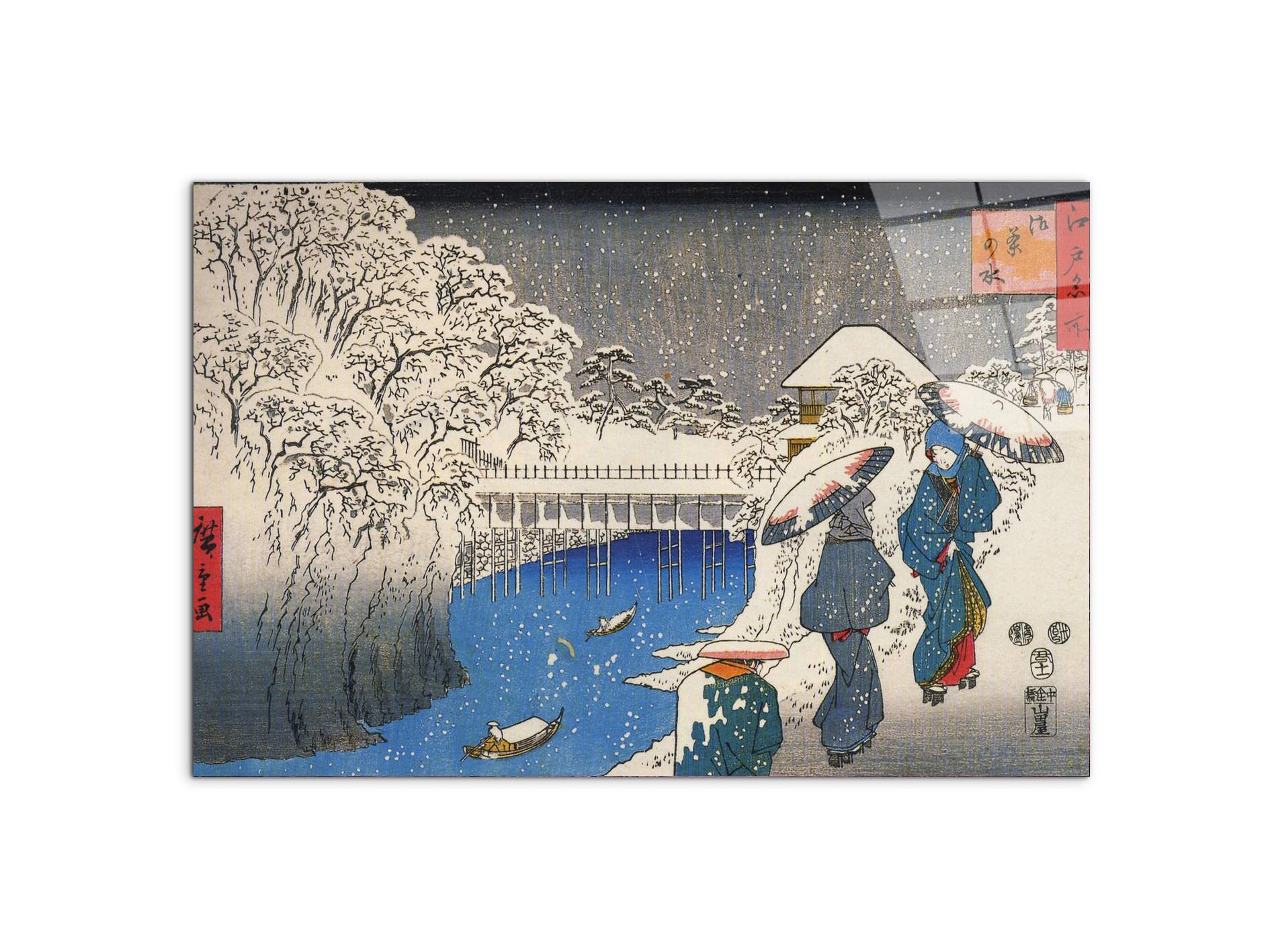 two-ladies-conversing-in-the-snowas93028-#materiale_CrystalArt/dimensioni_79,5x53
