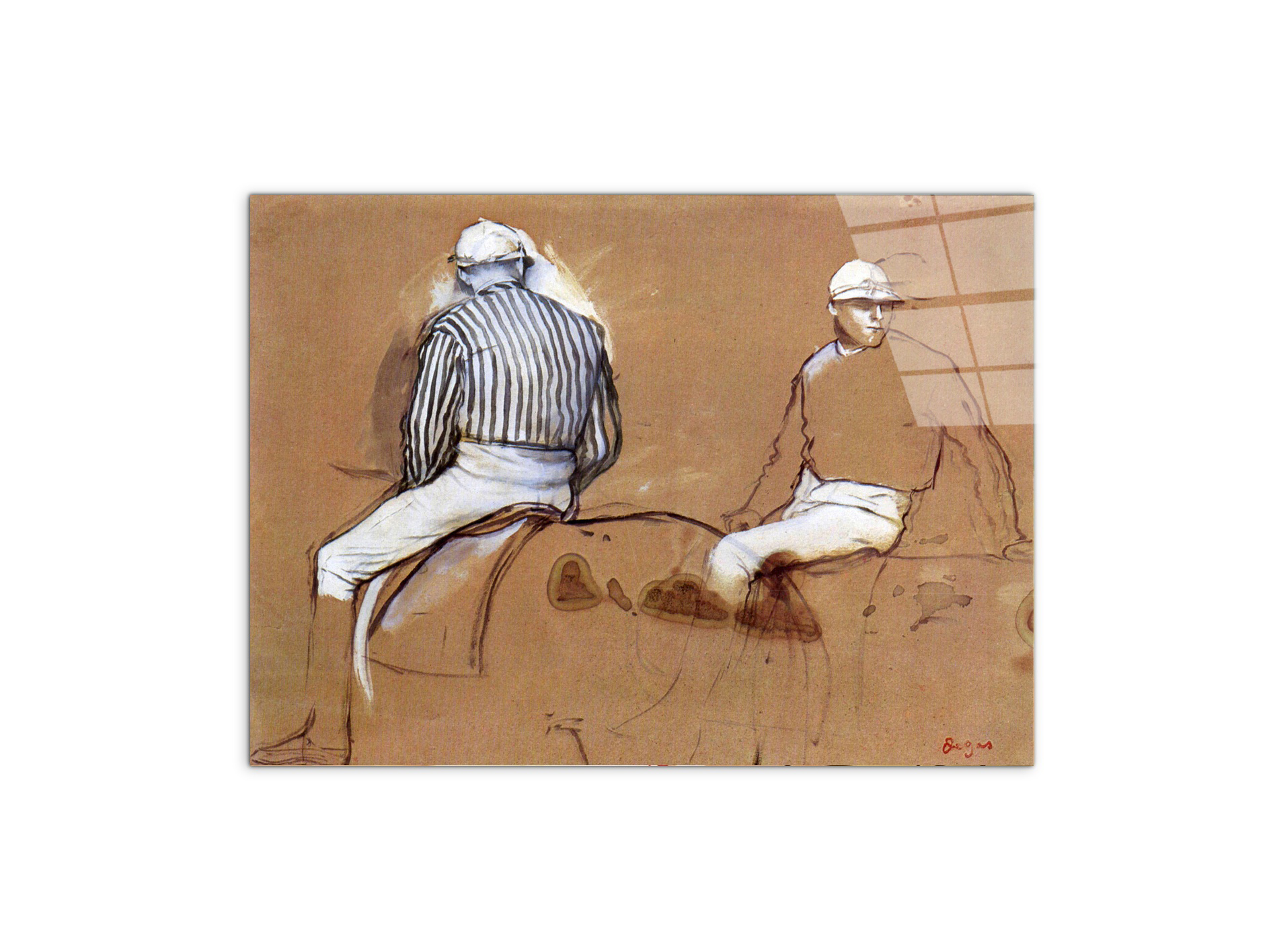 two-jockeysas93115-#materiale_CrystalArt/dimensioni_76x57