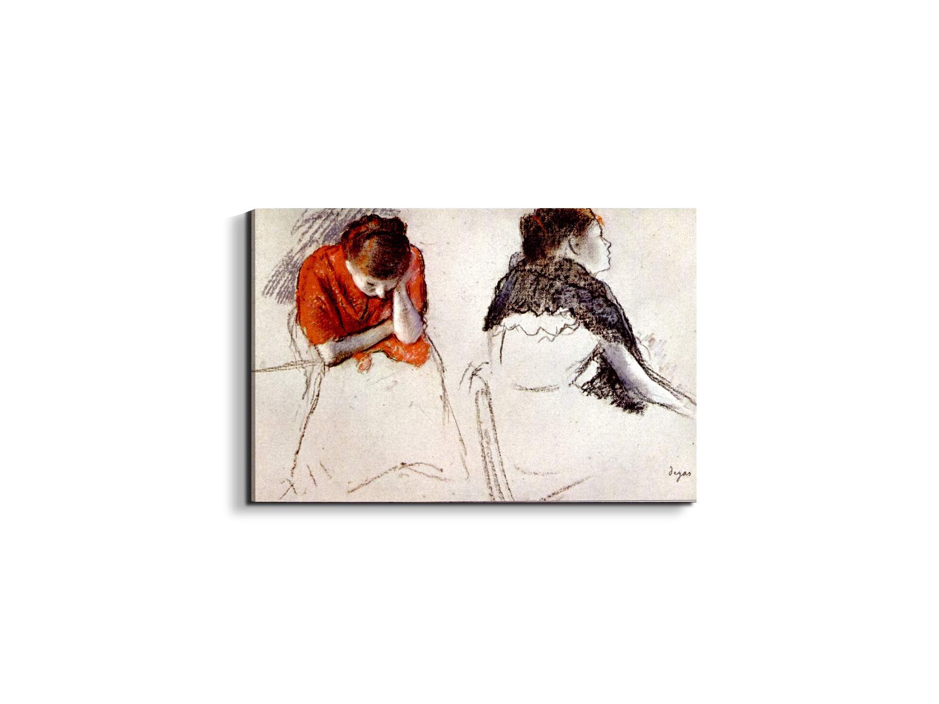 two-women-seatedas93132-#materiale_EarthArt/dimensioni_50x33,33
