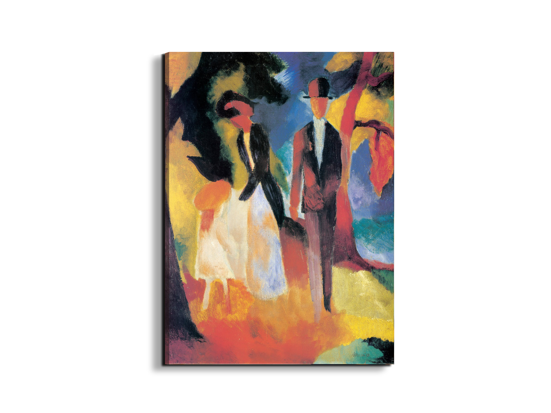 homage-to-macke-people-at-the-blue-lakeec16540-#materiale_EarthArt/dimensioni_58x77,5