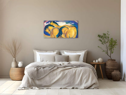 homage-to-marc-little-yellow-horseec16636-#materiale_MetalArt Materic/dimensioni_100x50