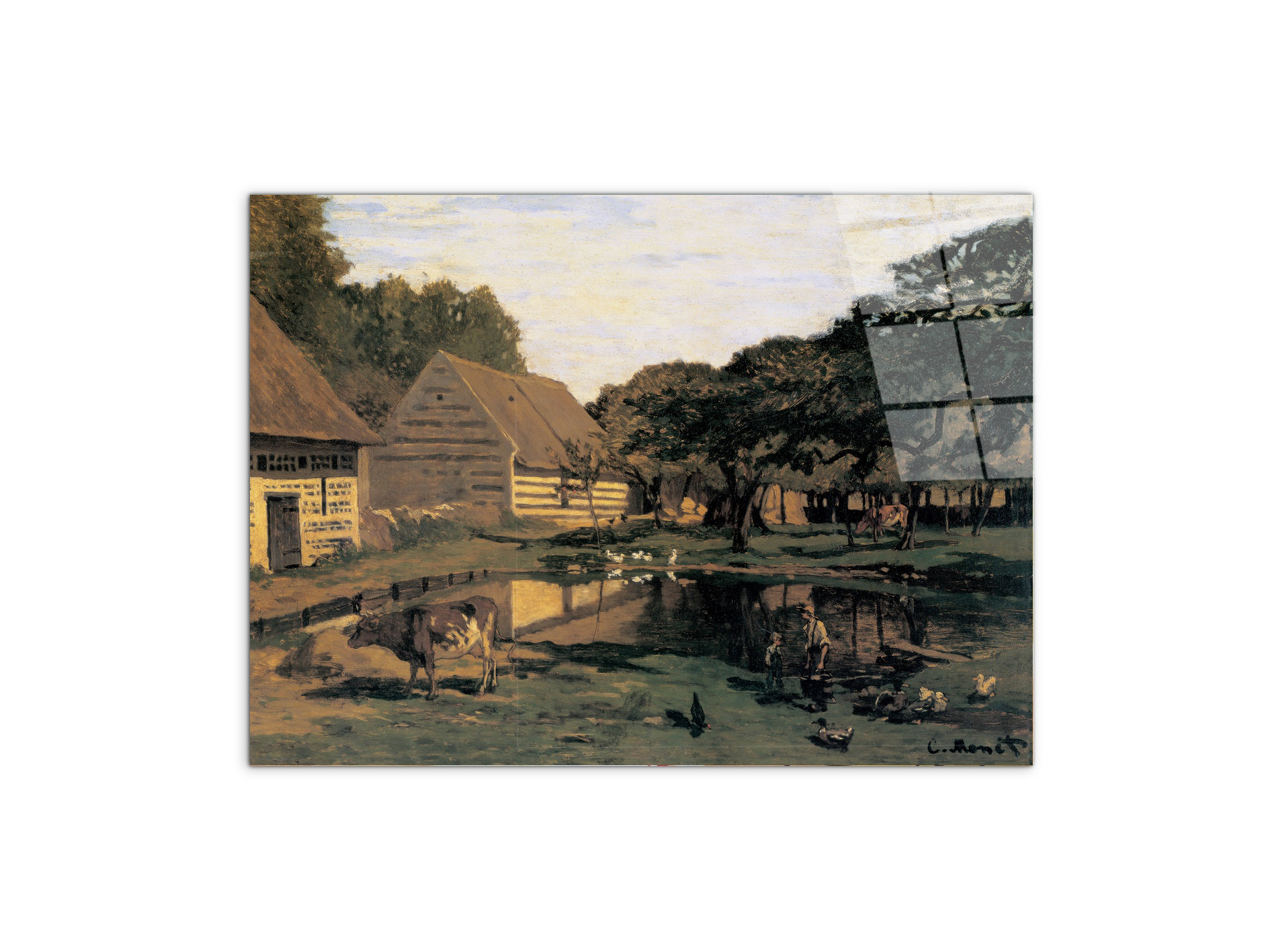 homage-to-monet-farmyard-in-normandyec16915-#materiale_CrystalArt/dimensioni_77,5x58