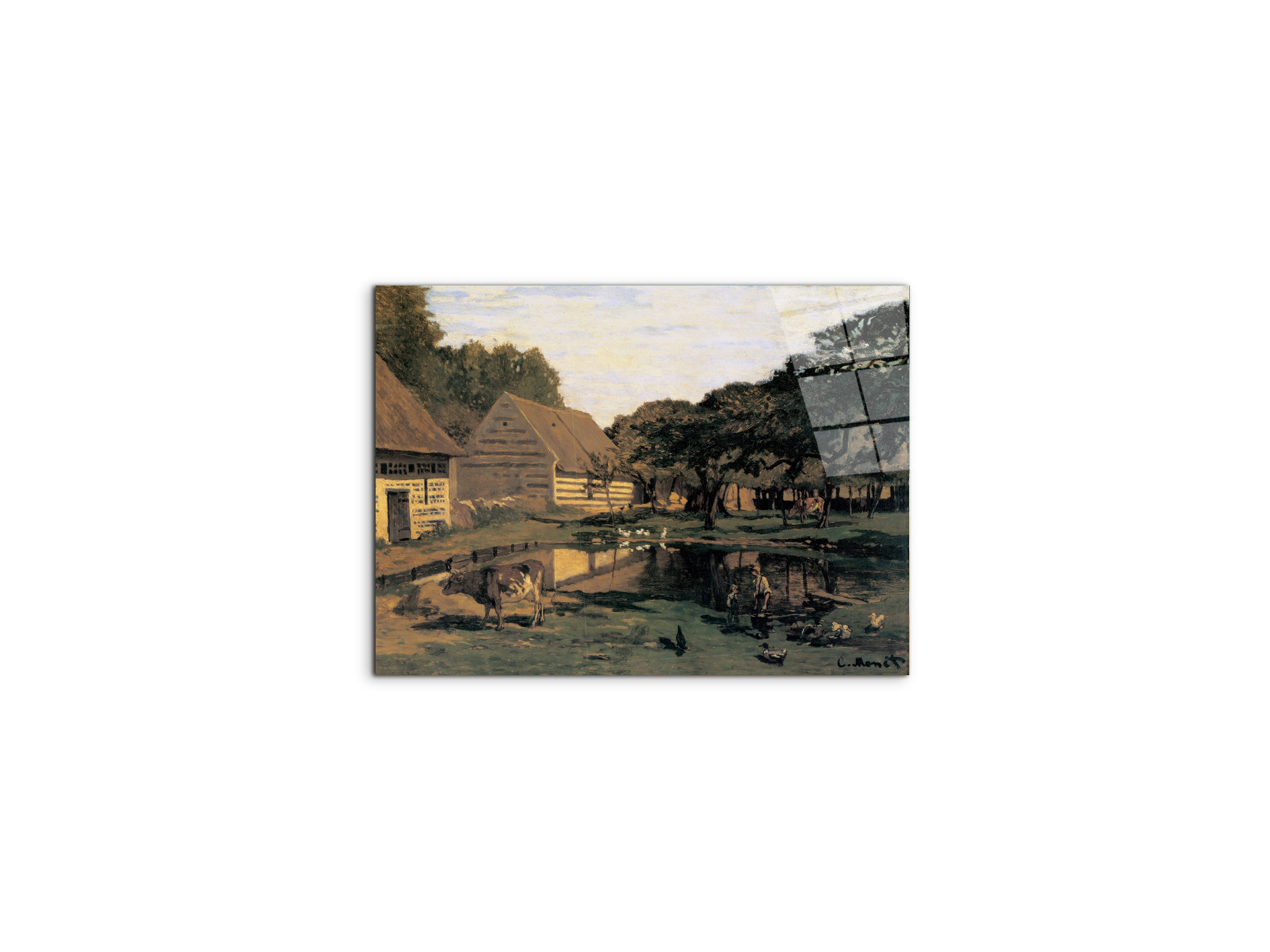 homage-to-monet-farmyard-in-normandyec16915-#materiale_CrystalArt/dimensioni_50x37,42