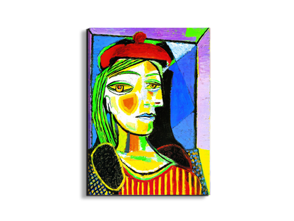 homage-to-pablo-femme-au-beret-rougeec17228-#materiale_EarthArt Materic/dimensioni_58x77,5