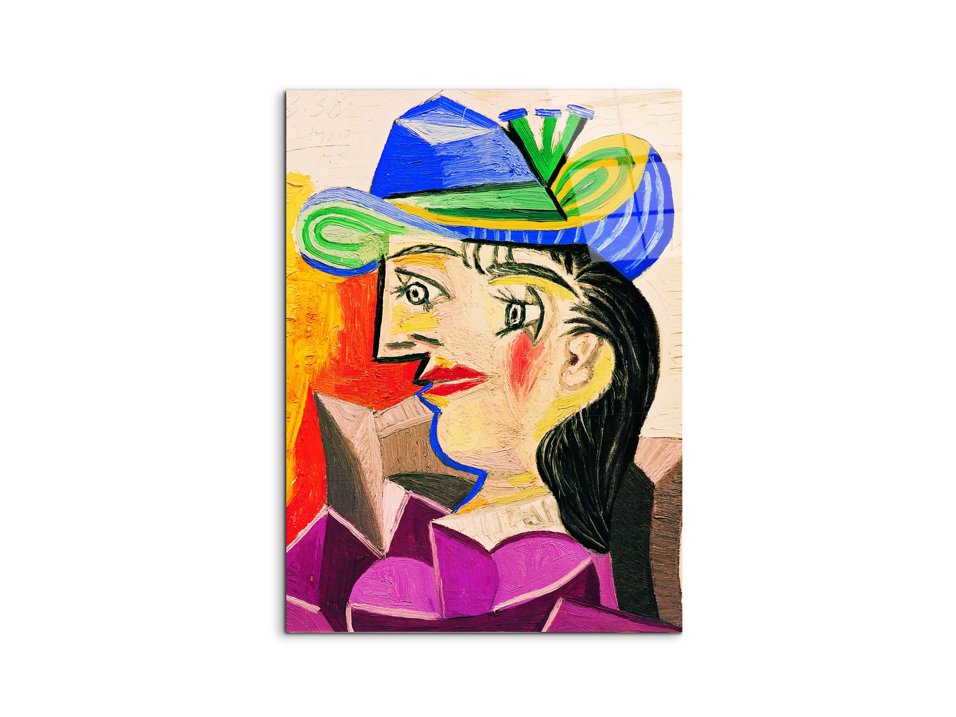 homage-to-pablo-woman-with-a-blue-hatec17257-#materiale_CrystalArt/dimensioni_58x77,5