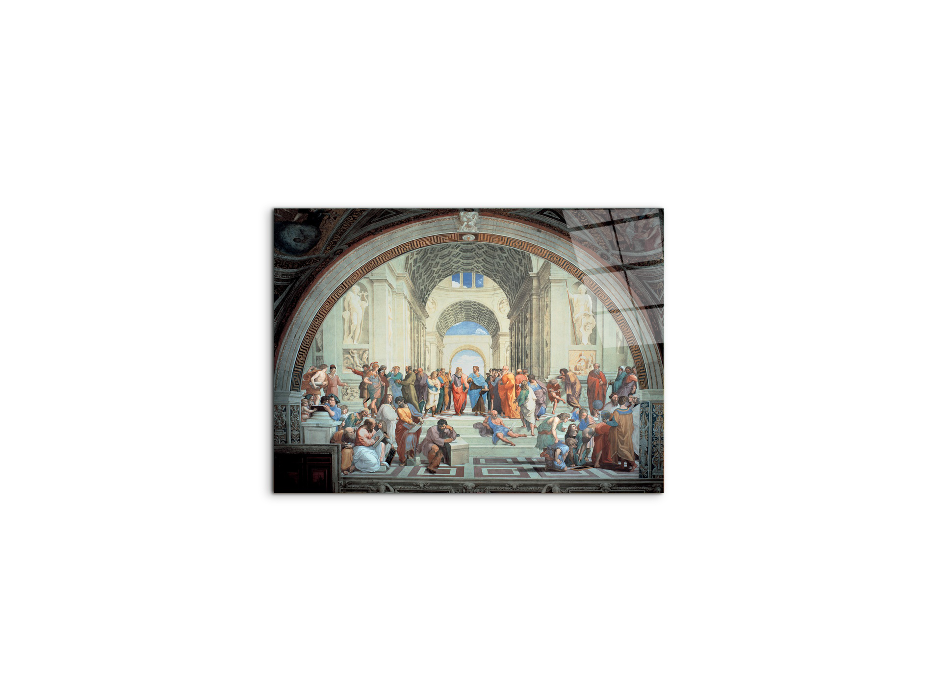 homage-to-raffaello-the-school-of-athensec17368-#materiale_CrystalArt/dimensioni_50x37,42