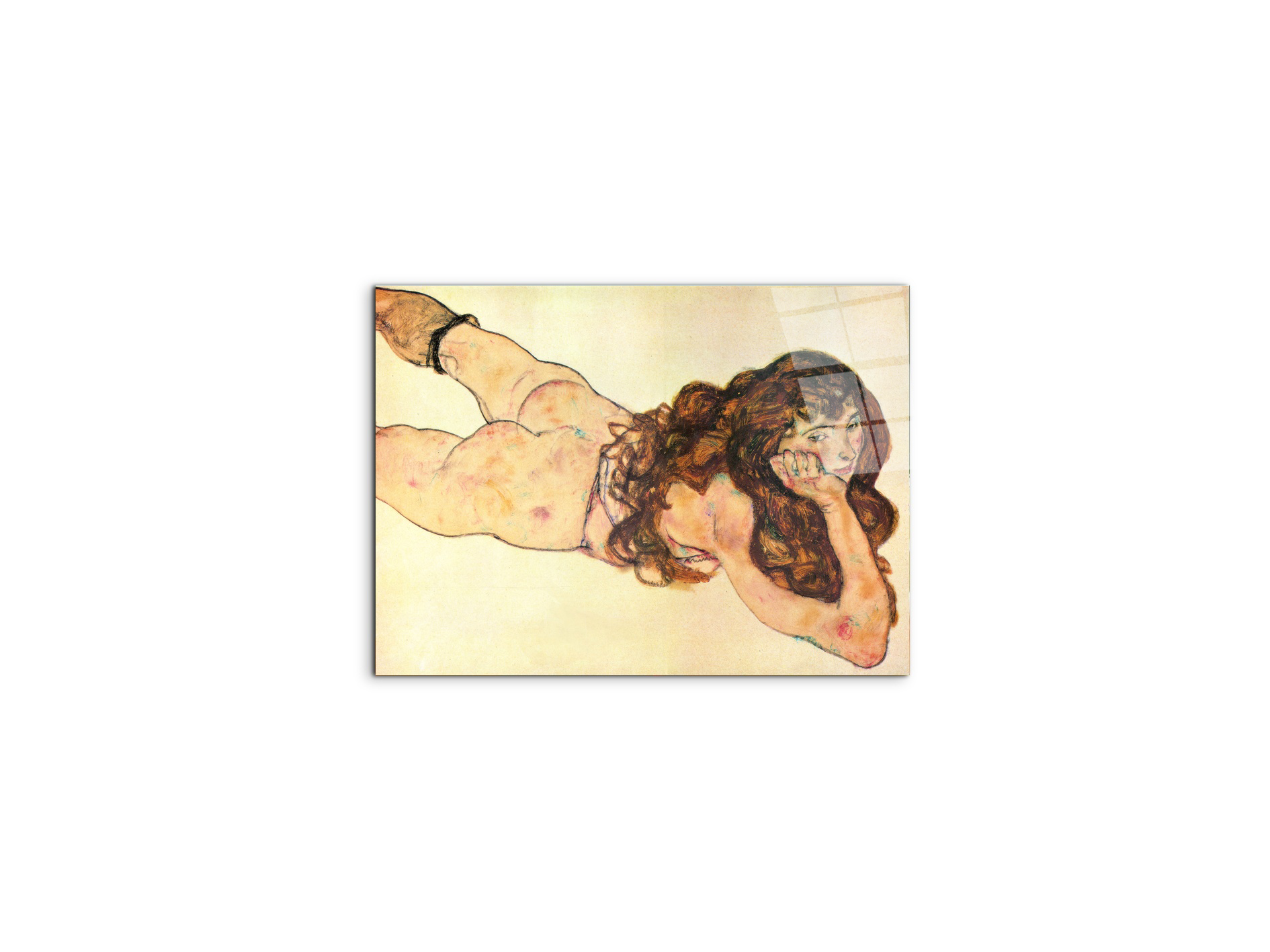 homage-to-schiele-female-nude-1917ec17603-#materiale_CrystalArt/dimensioni_50x37,42
