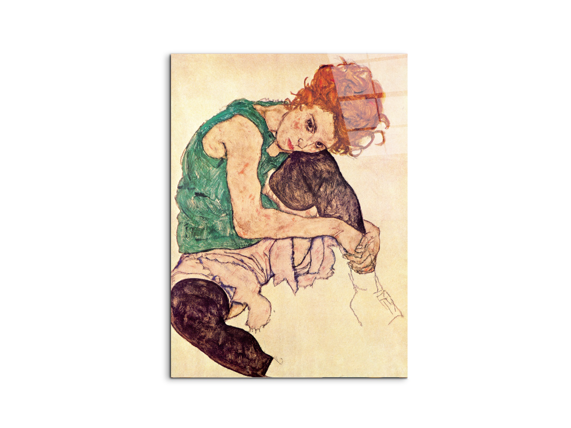 homage-to-schiele-sitting-womanec17622-#materiale_CrystalArt/dimensioni_58x77,5