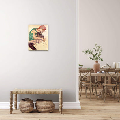 homage-to-schiele-sitting-womanec17622-#materiale_CrystalArt/dimensioni_37,42x50