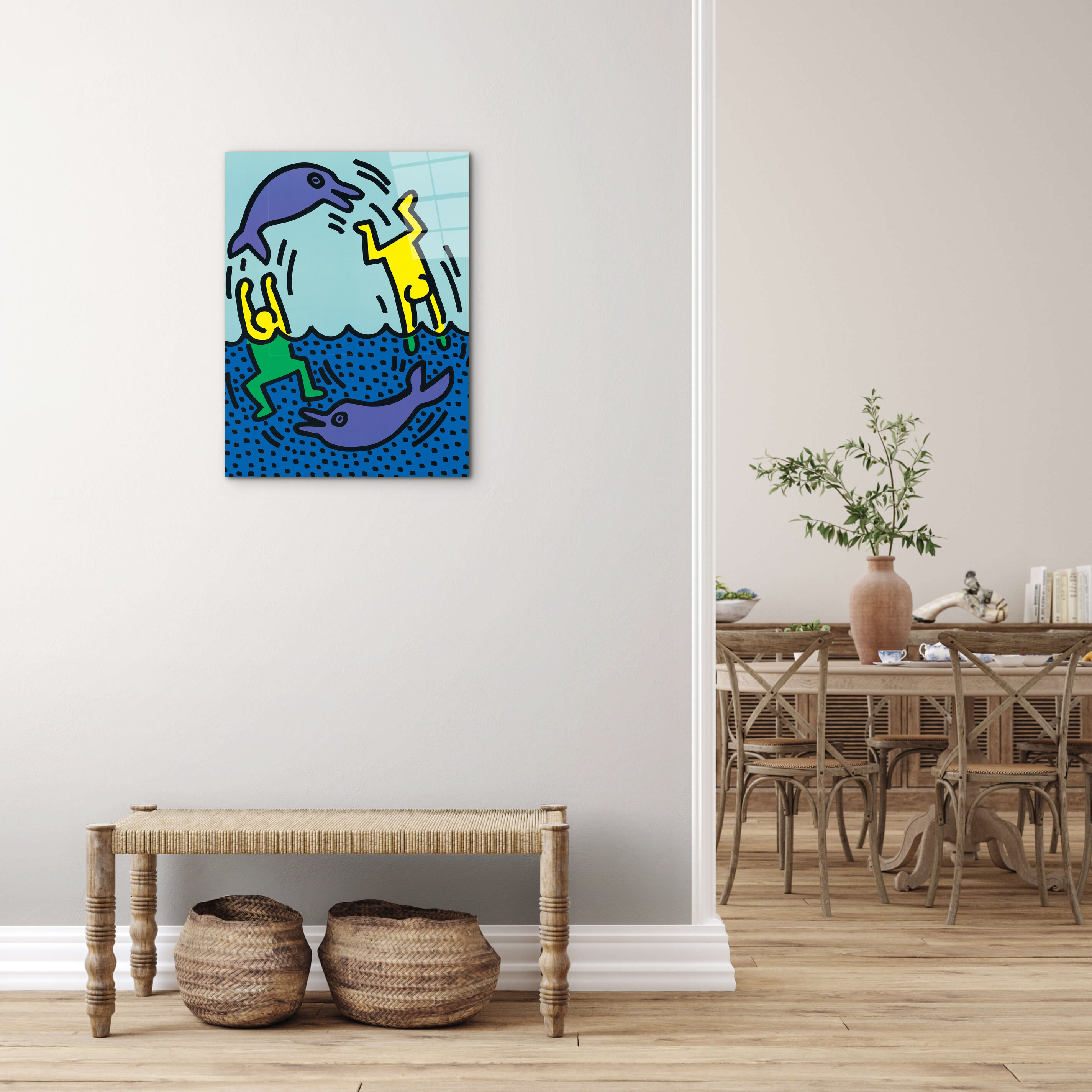 homage-to-keith-dolfinsec18701-#materiale_CrystalArt/dimensioni_58x77,5