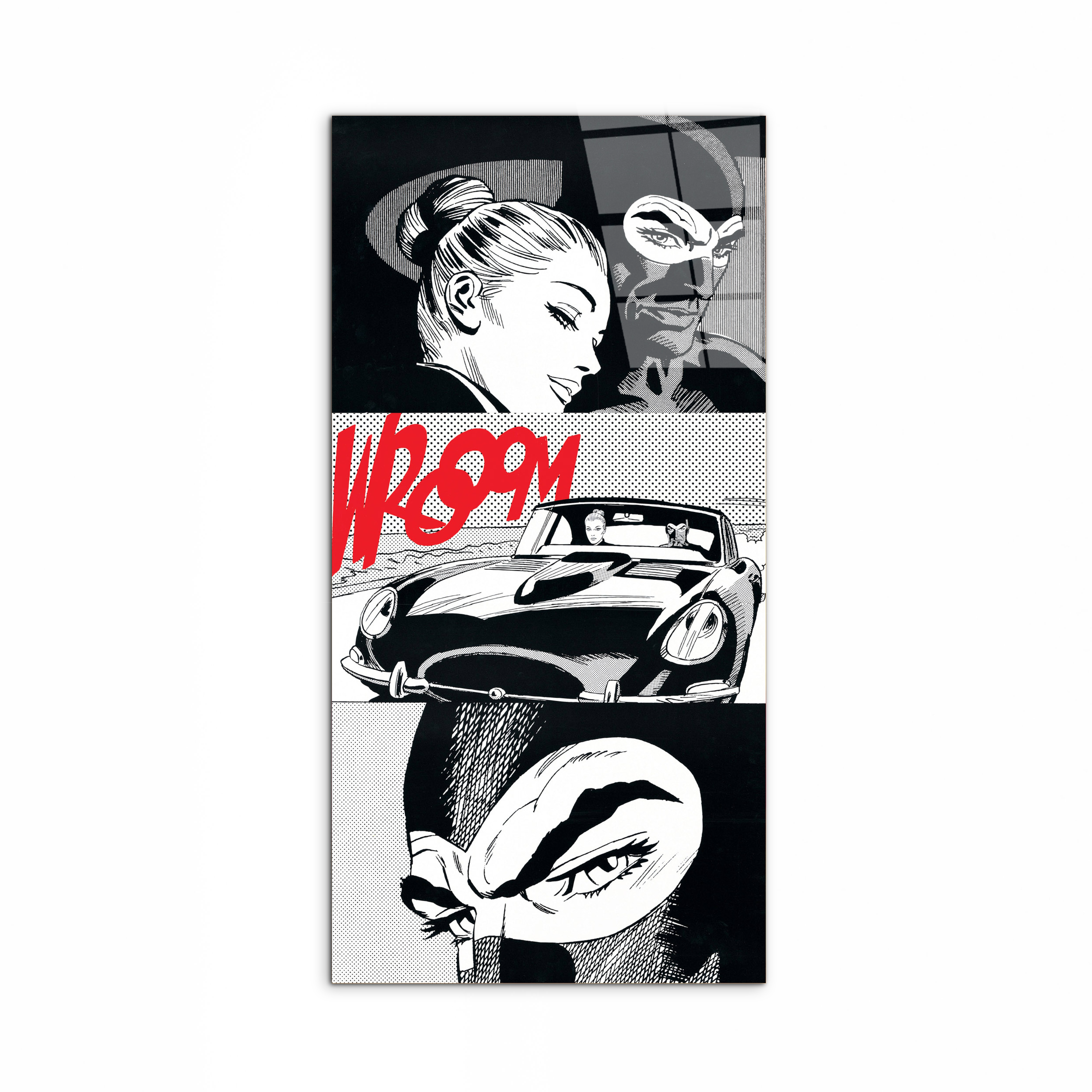 homage-to-diabolik-drivingec19025-#materiale_CrystalArt/dimensioni_50x100