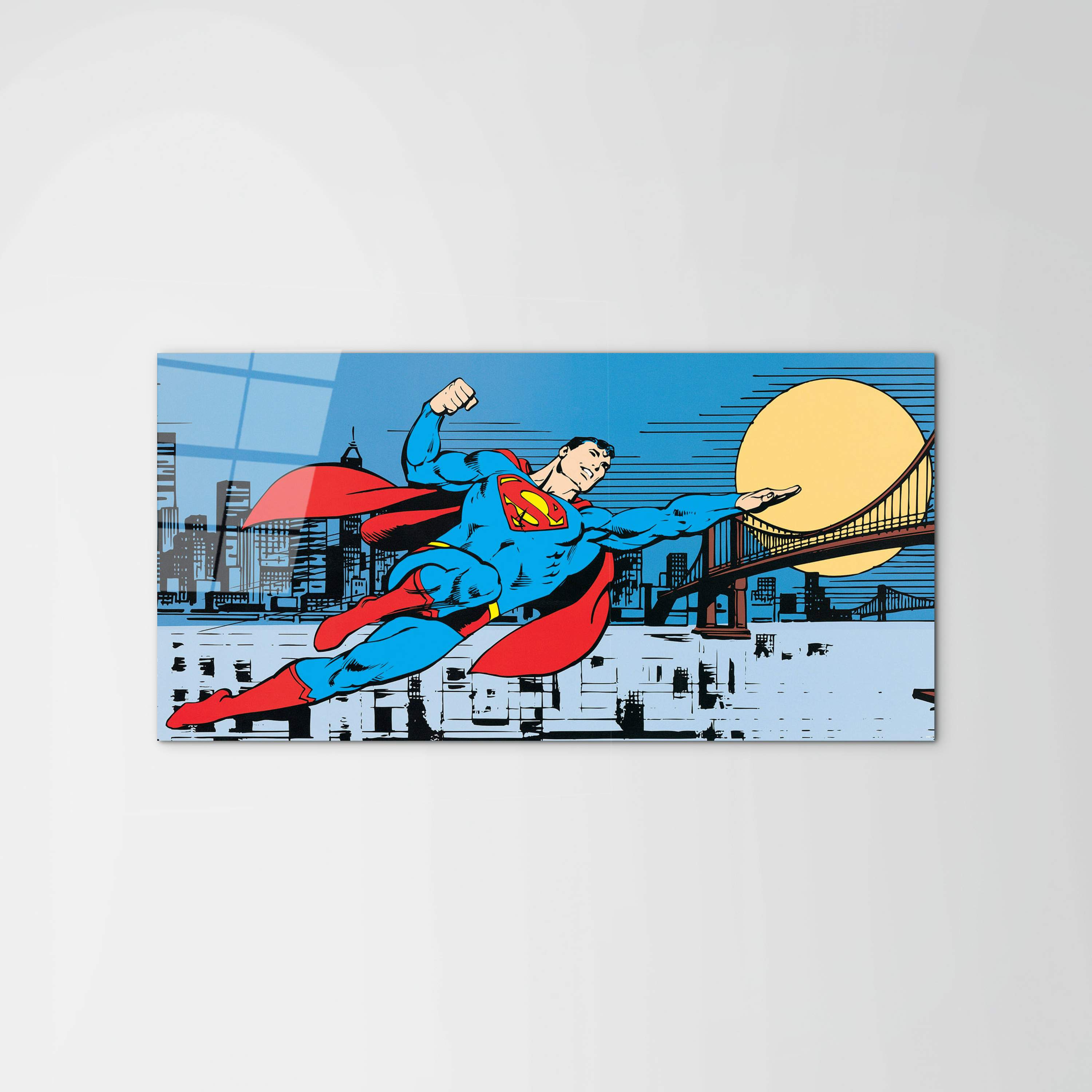 comics-superman-flyingec20268-#materiale_CrystalArt/dimensioni_100x50