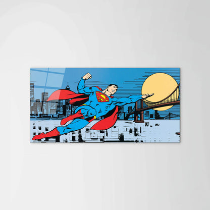 comics-superman-flyingec20268-#materiale_CrystalArt/dimensioni_100x50