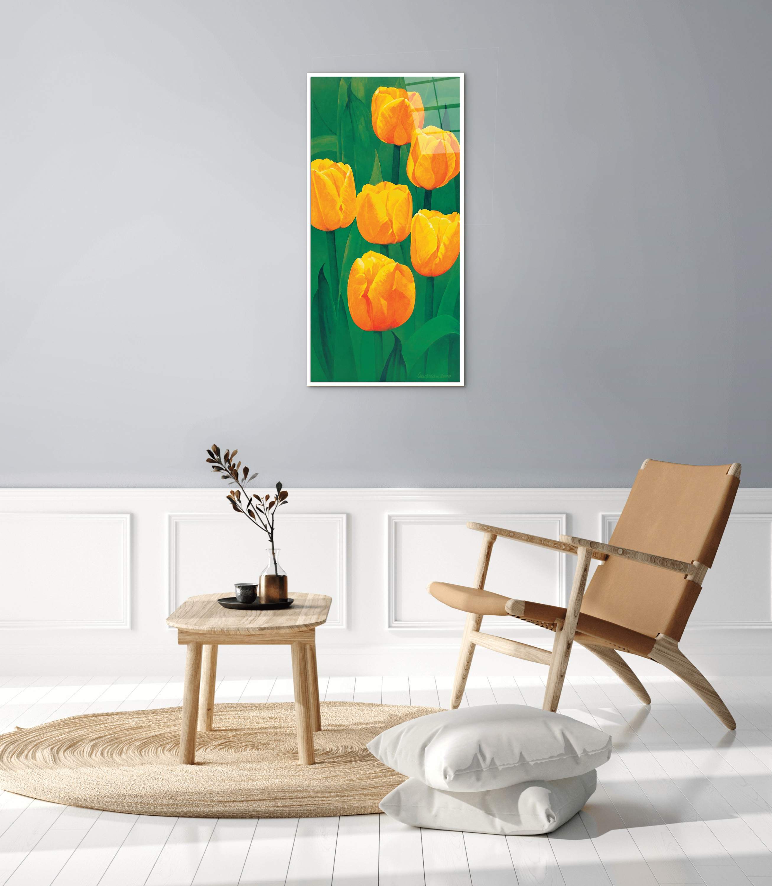 yellow-tulipsec20317-#materiale_CrystalArt/dimensioni_50x100