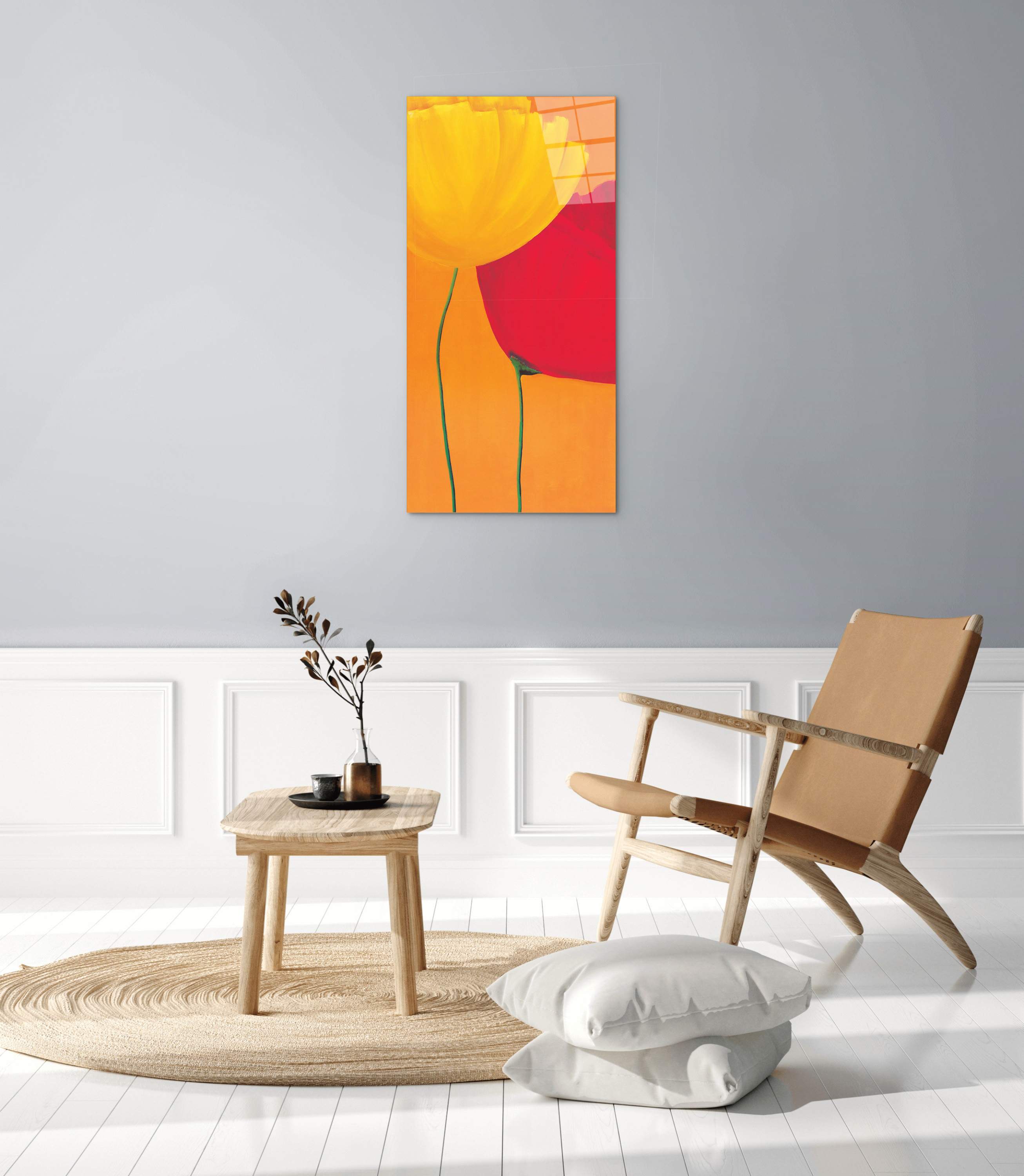 poppies-orangeec20355-#materiale_CrystalArt/dimensioni_50x100