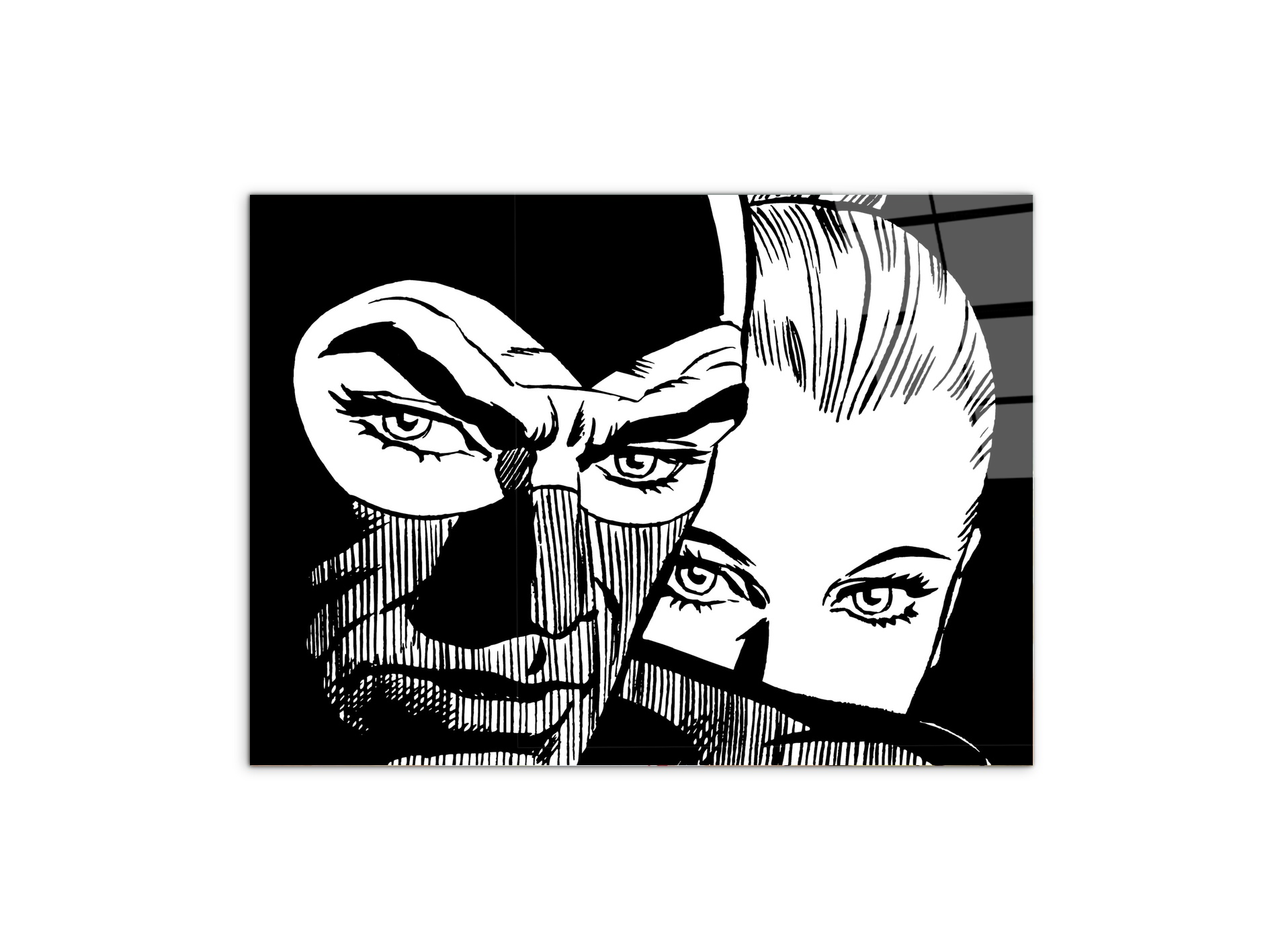 homage-to-diabolik-black-and-whiteec20955-#materiale_CrystalArt/dimensioni_77,5x58