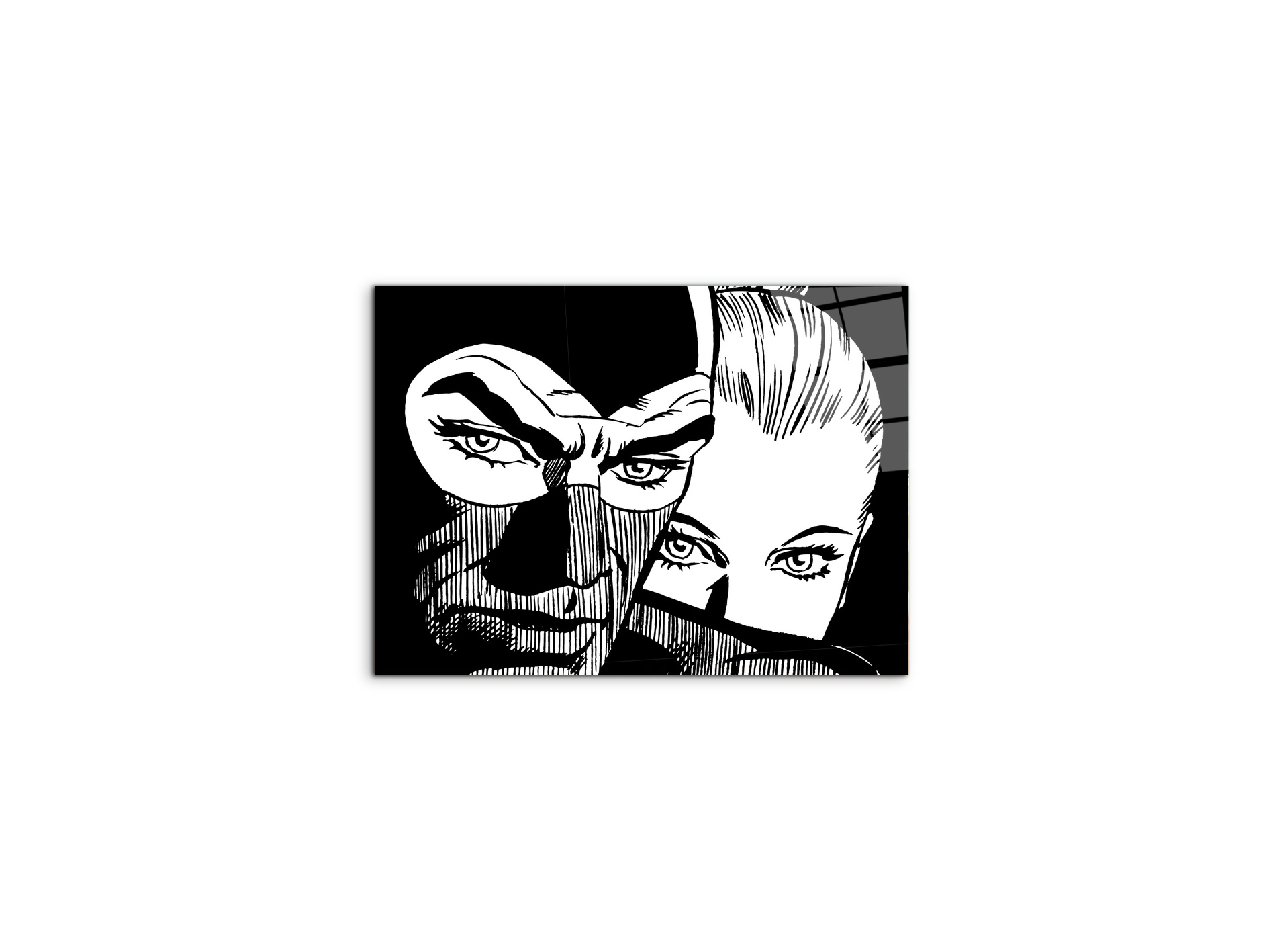 homage-to-diabolik-black-and-whiteec20955-#materiale_CrystalArt/dimensioni_50x37,42