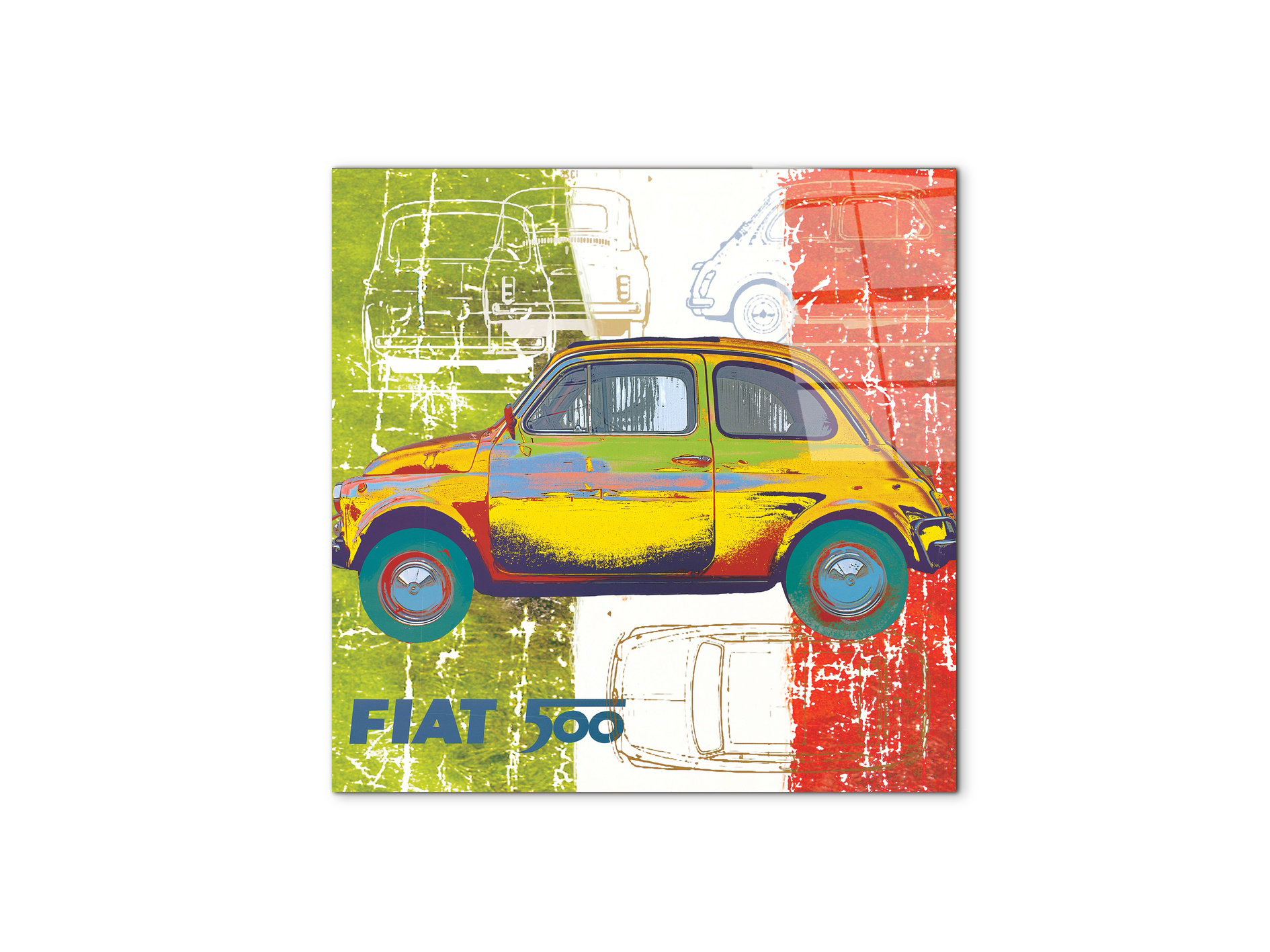 fivehundred-yellow-thunderec21498-#materiale_CrystalArt/dimensioni_58x58