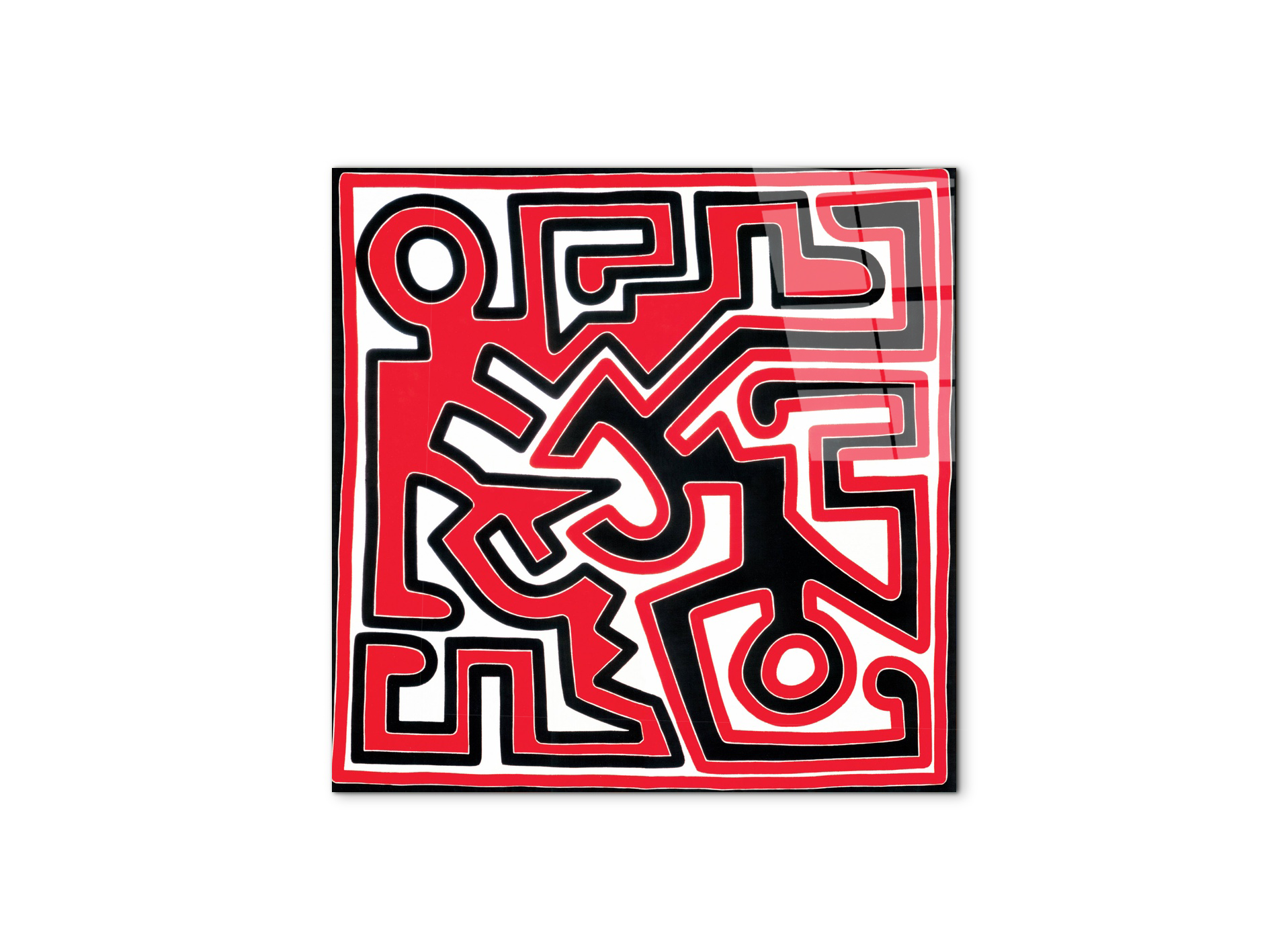 homage-to-keith-red-glyphsec21665-#materiale_CrystalArt/dimensioni_58x58