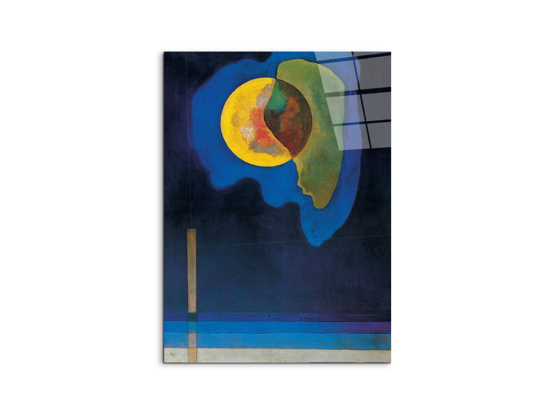 homage-to-kandinsky-yellow-circleec21672-#materiale_CrystalArt/dimensioni_58x77,5