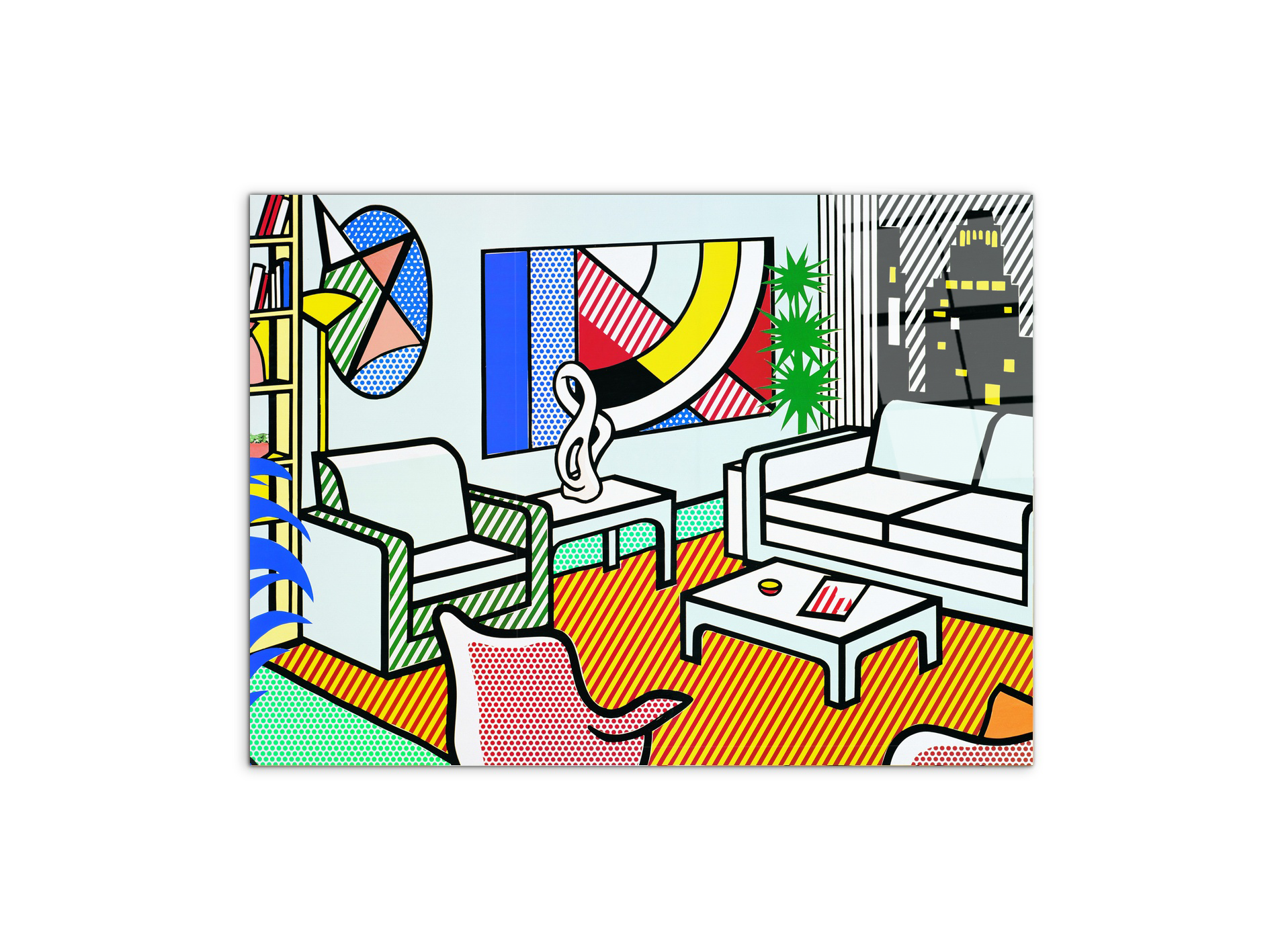 homage-to-roy-interior-with-skyline-collage-for-paintingec21686-#materiale_CrystalArt/dimensioni_77,5x58