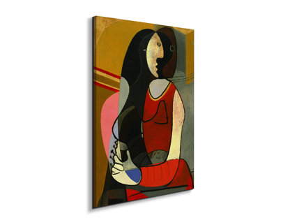 homage-to-pablo-seated-womanec21720-#materiale_EarthArt Materic/dimensioni_58x77,5
