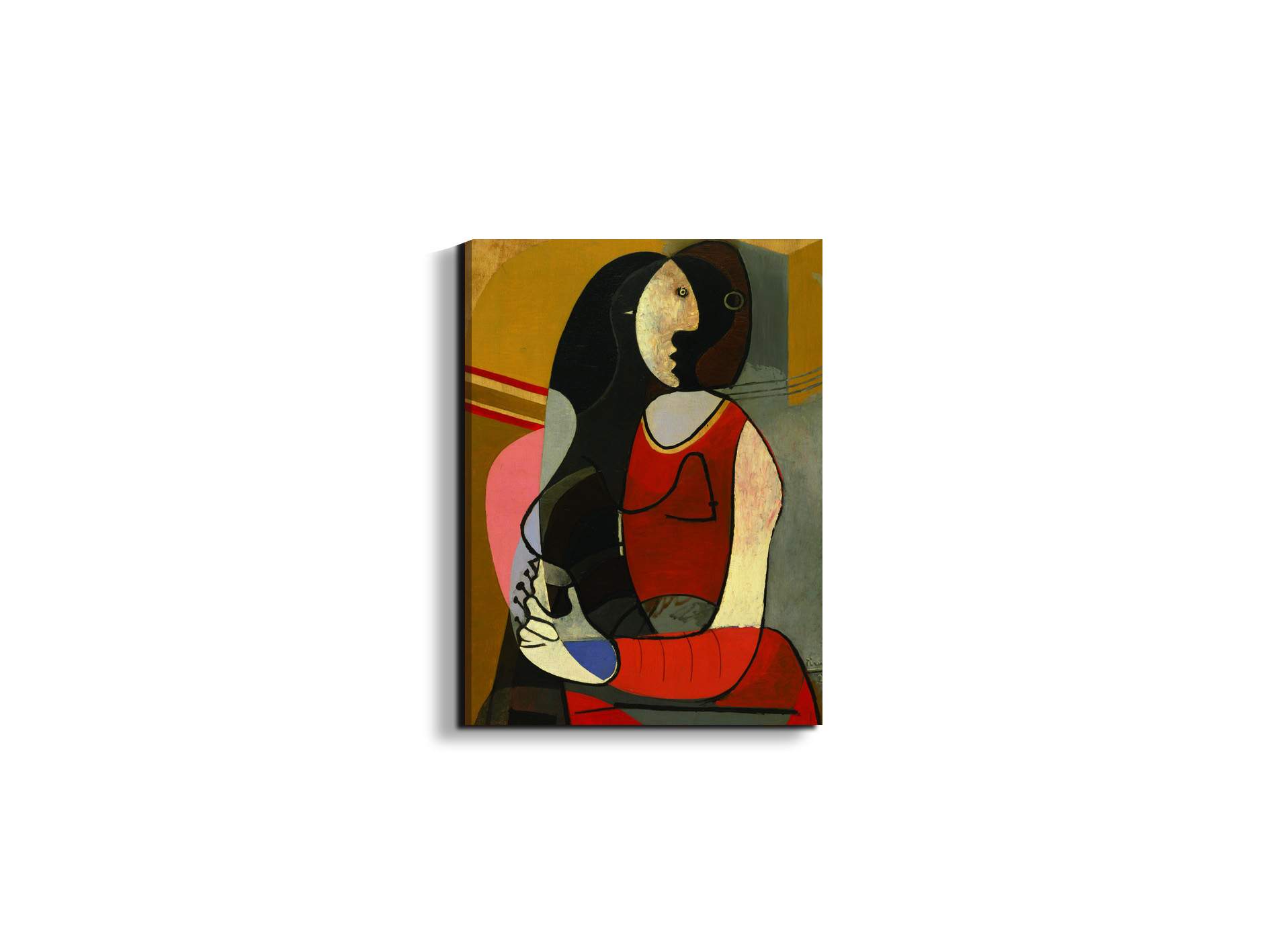 homage-to-pablo-seated-womanec21720-#materiale_EarthArt Materic/dimensioni_37,42x50