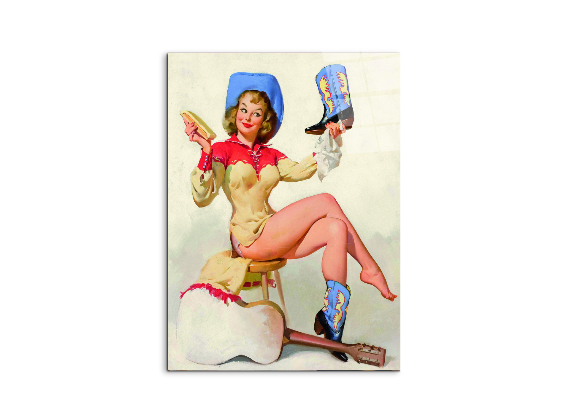 pin-up-guitarec21727-#materiale_CrystalArt/dimensioni_58x77,5