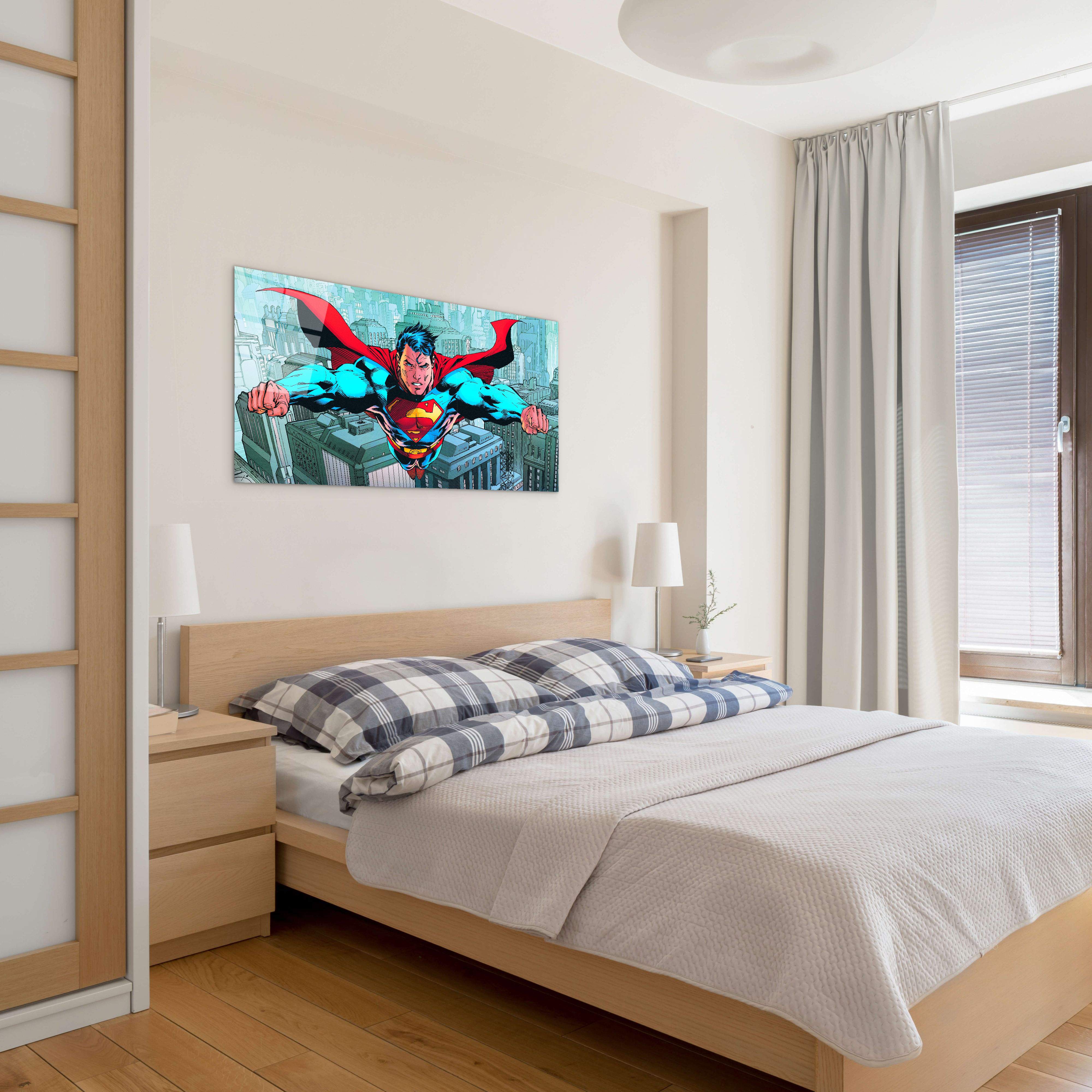 comics-superman-attackec21903-#materiale_CrystalArt/dimensioni_100x50
