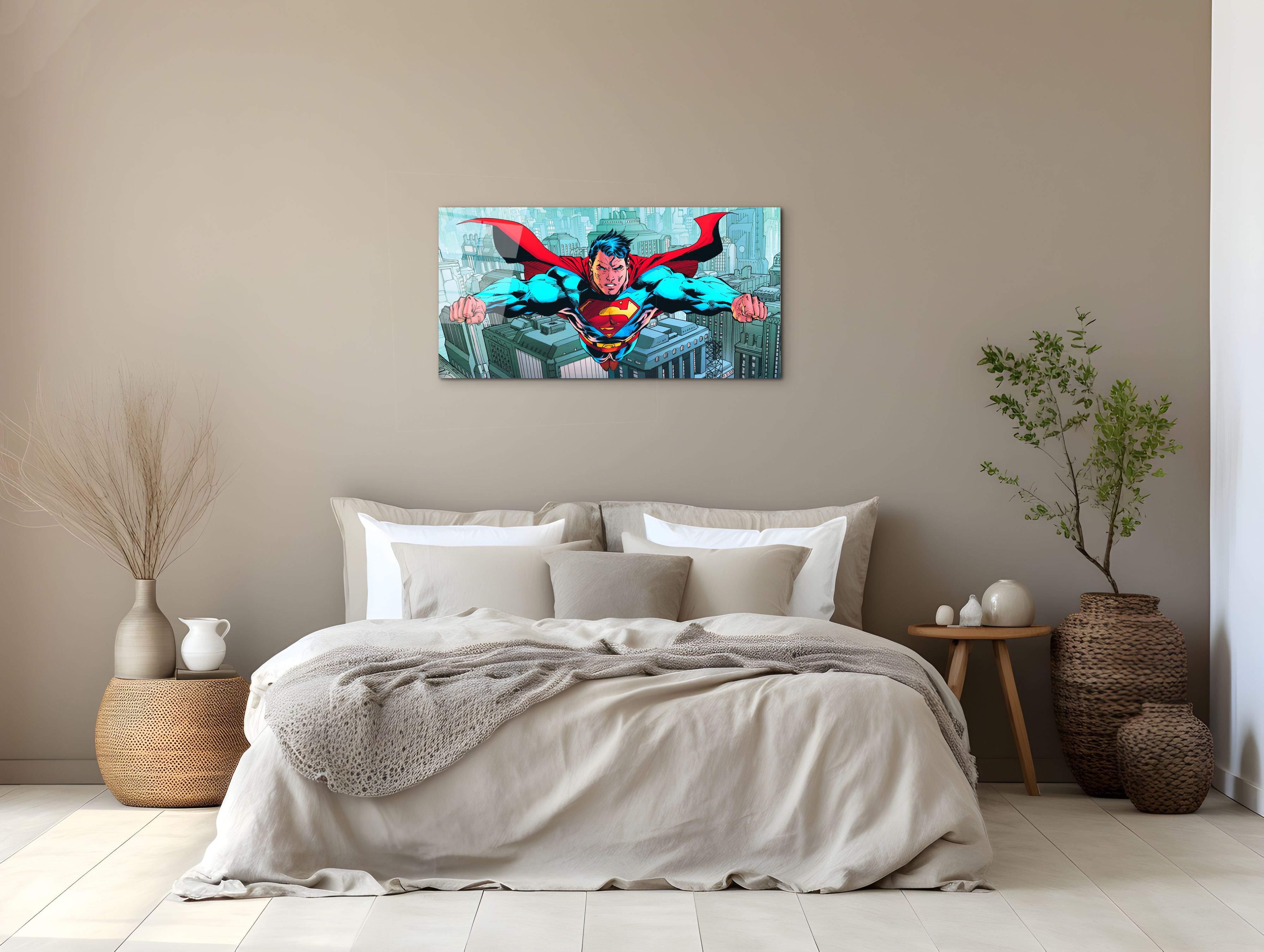 comics-superman-attackec21903-#materiale_CrystalArt/dimensioni_100x50