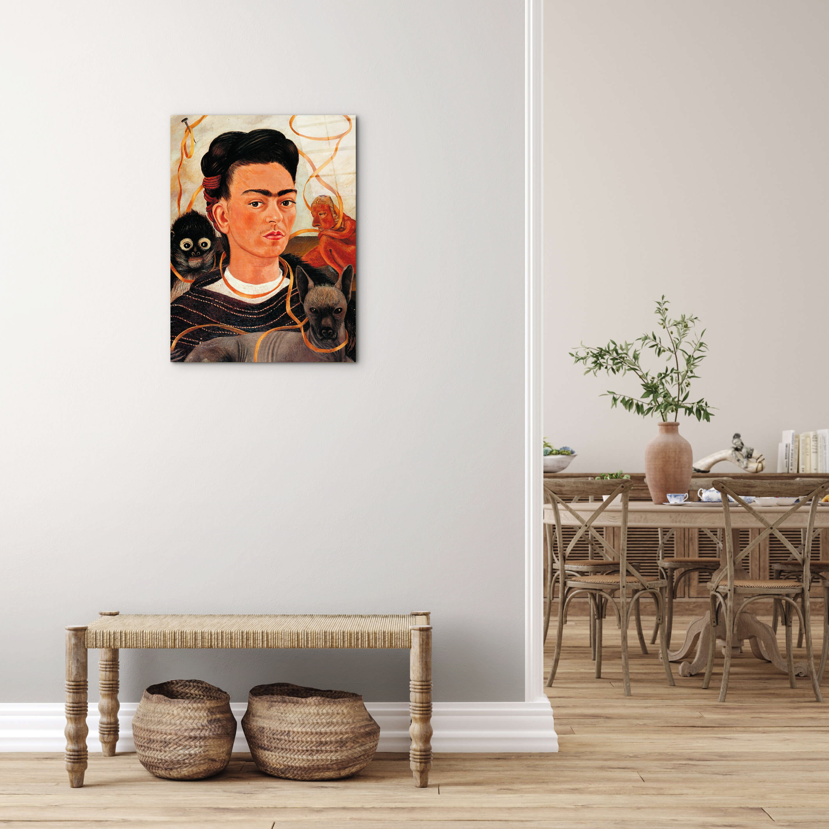 homage-to-frida-khalo-self-portrait-with-monkeyec21916-#materiale_CrystalArt/dimensioni_58x77,5