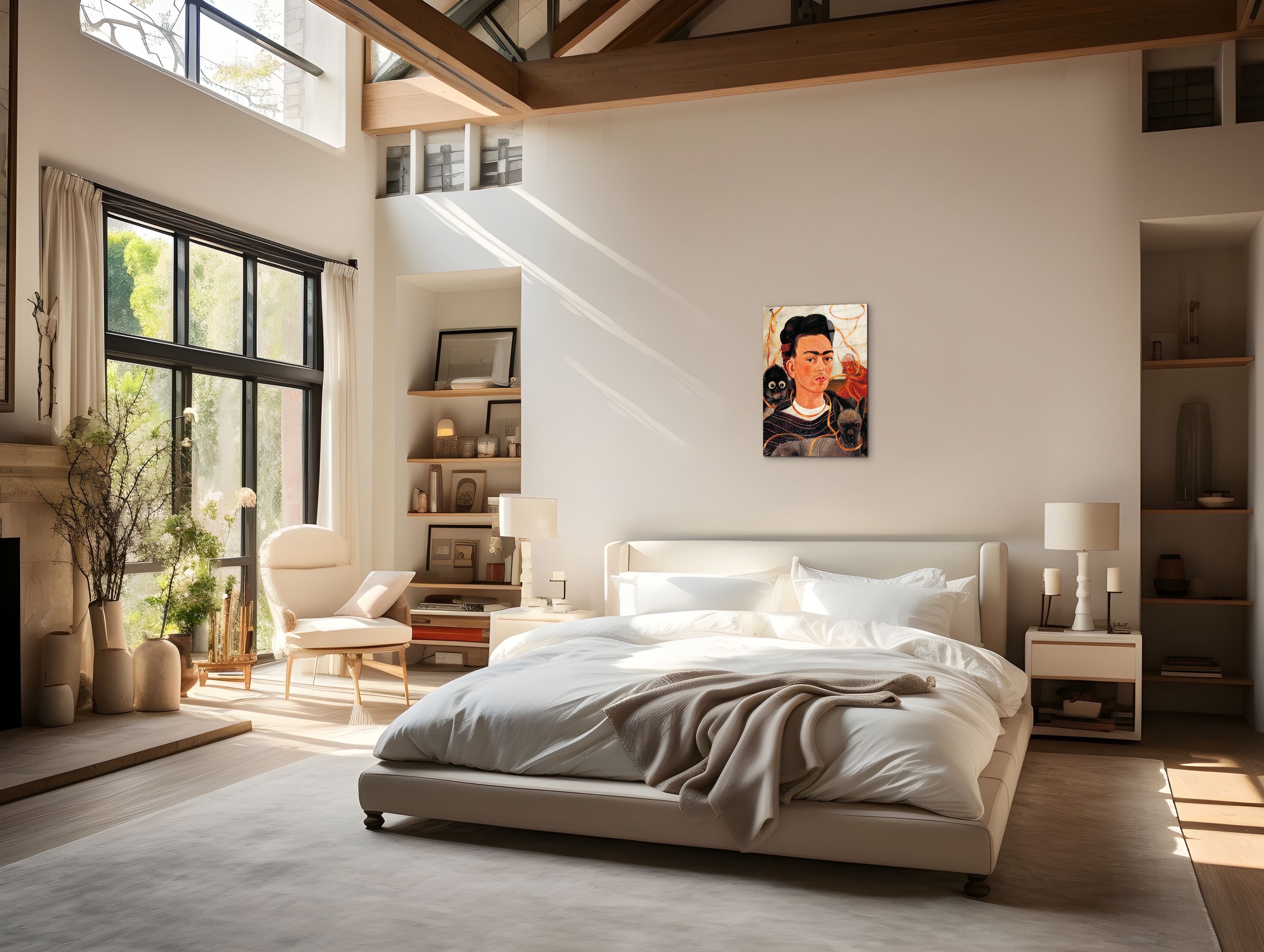 homage-to-frida-khalo-self-portrait-with-monkeyec21916-#materiale_CrystalArt/dimensioni_58x77,5