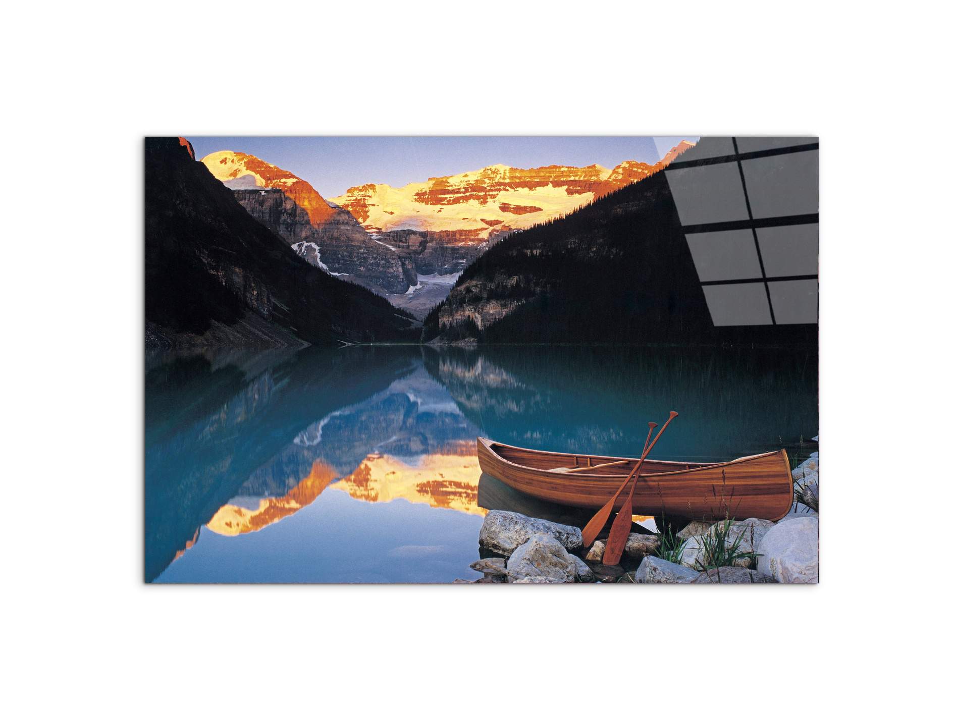 canoe-on-lake-louiseec22112-#materiale_CrystalArt/dimensioni_79,5x53