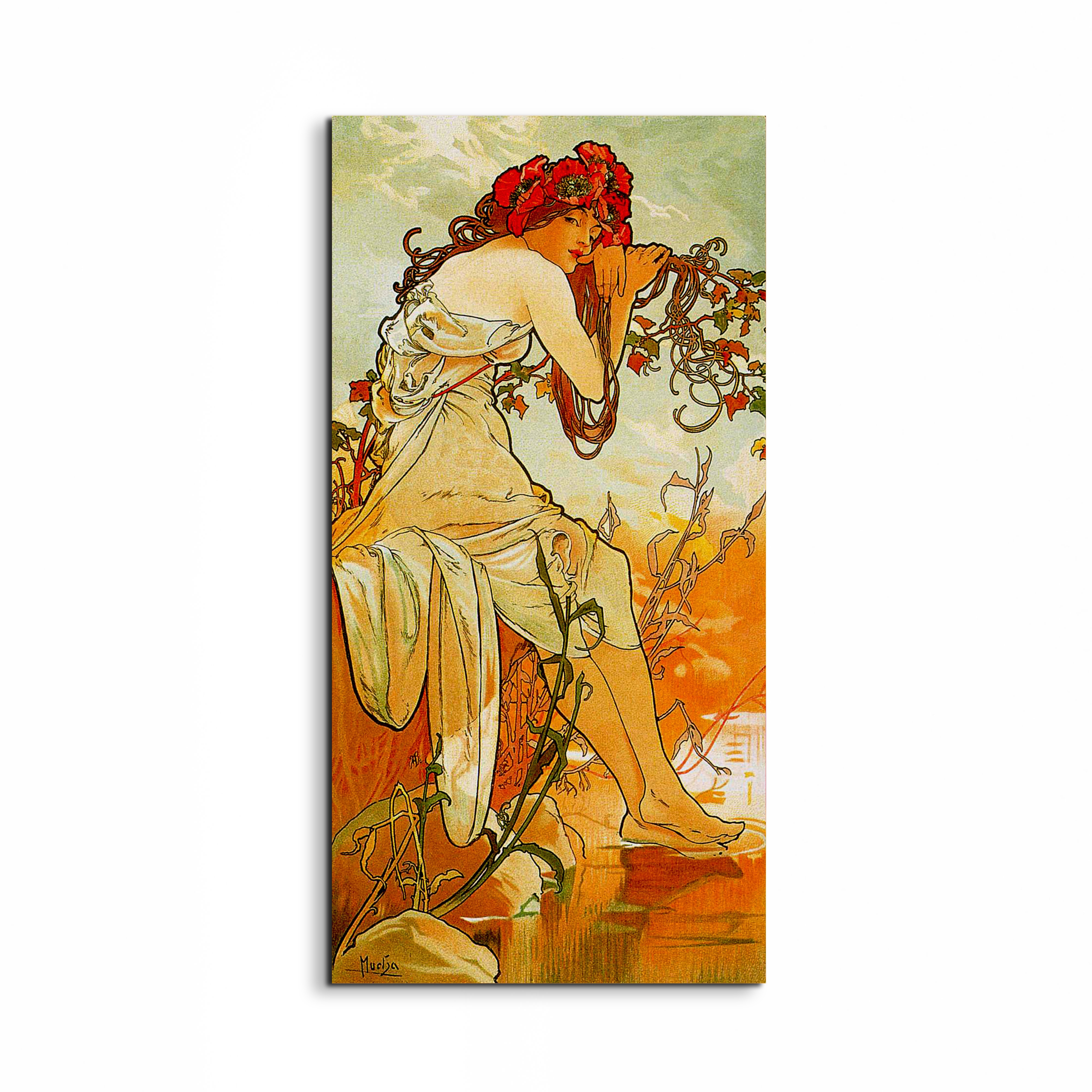 homage-to-mucha-summerec22138-#materiale_EarthArt/dimensioni_50x100