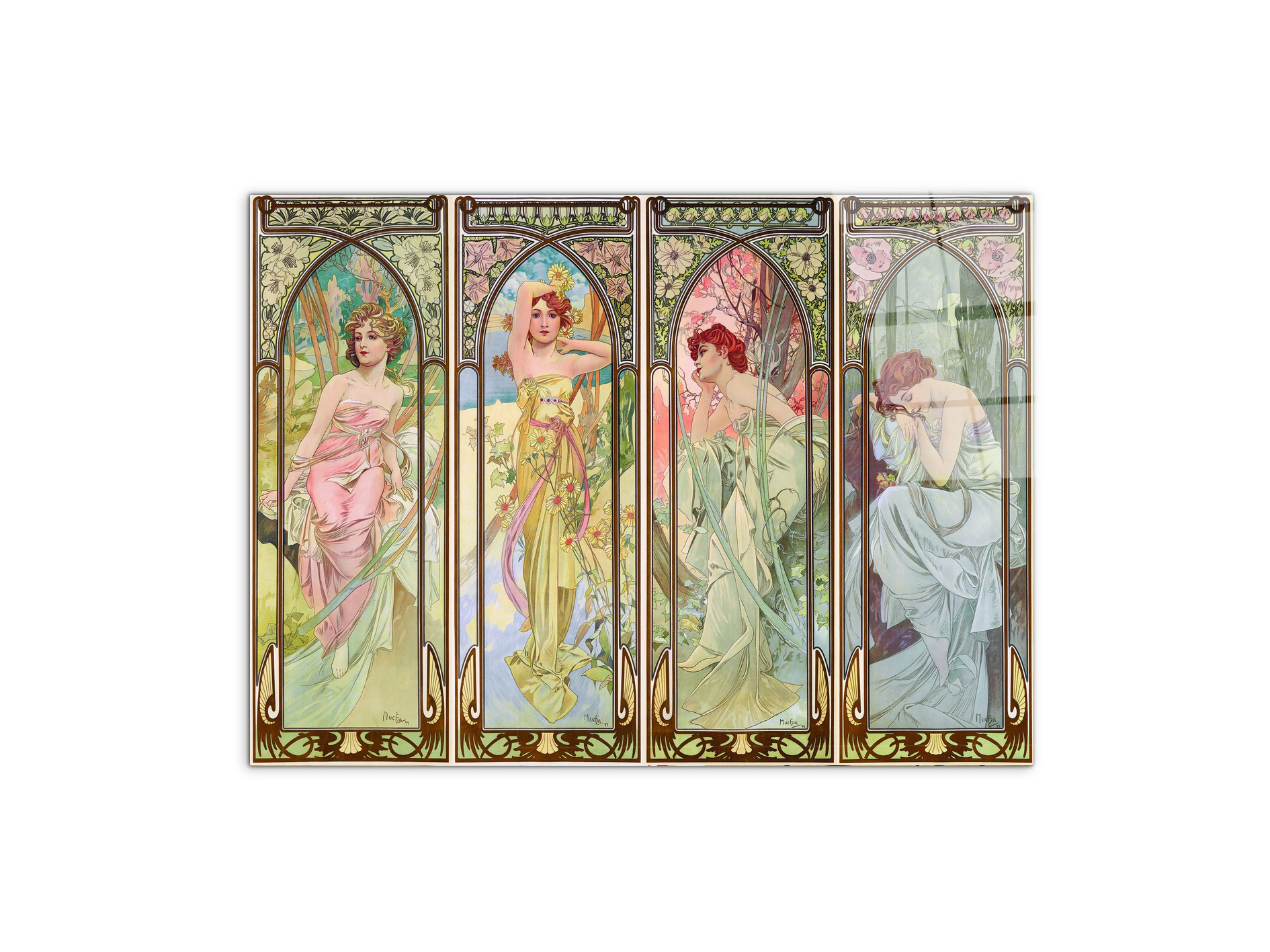 homage-to-mucha-time-of-the-dayec22307-#materiale_CrystalArt/dimensioni_77,5x58