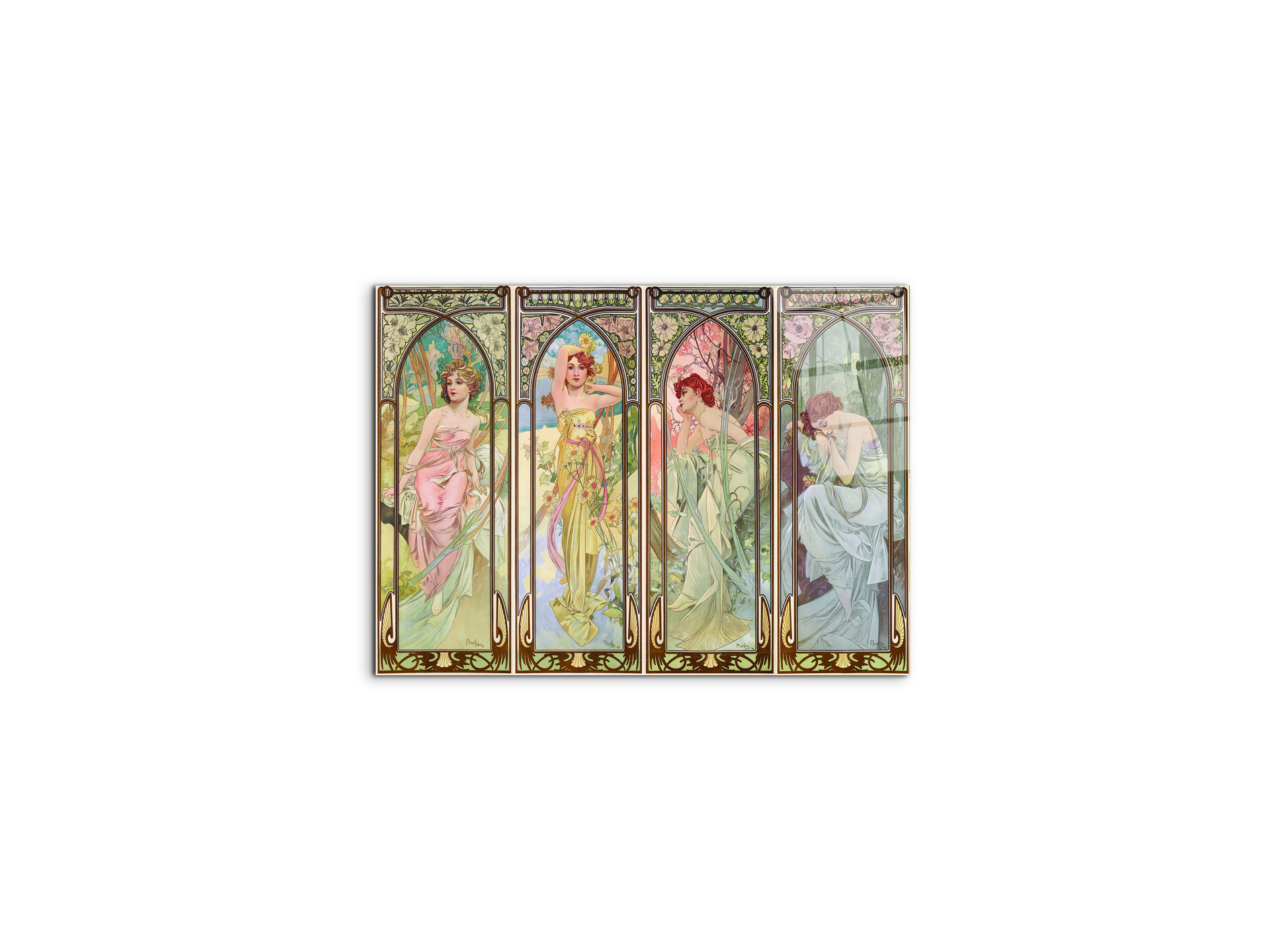 homage-to-mucha-time-of-the-dayec22307-#materiale_CrystalArt/dimensioni_50x37,42